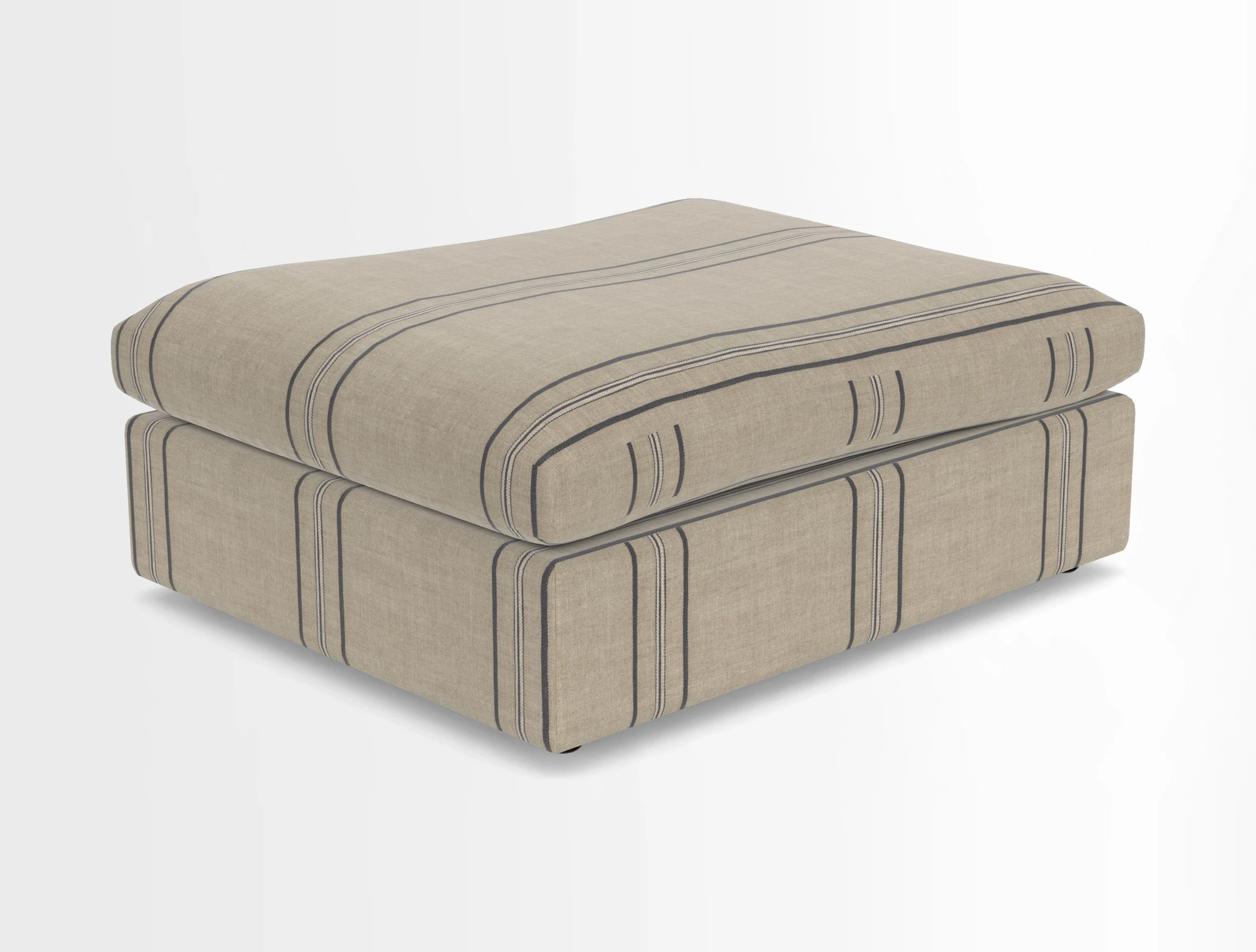 Big Softie Footstool in Two Tone Plain Biscuit