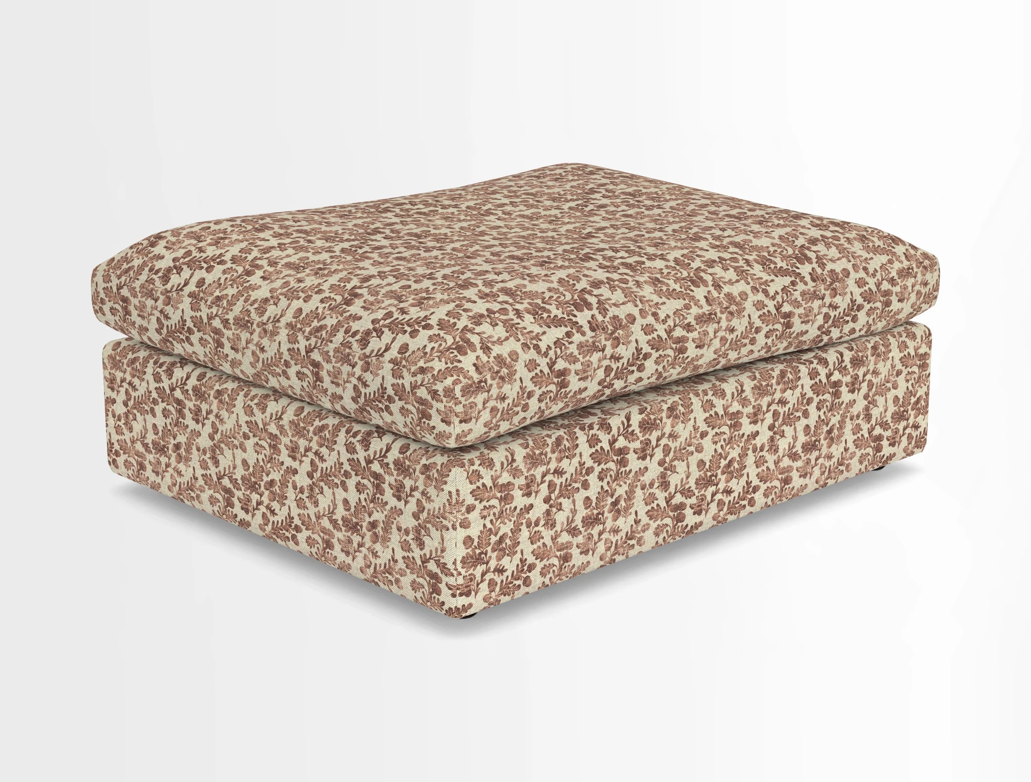 Big Softie Footstool in Two Tone Plain Biscuit