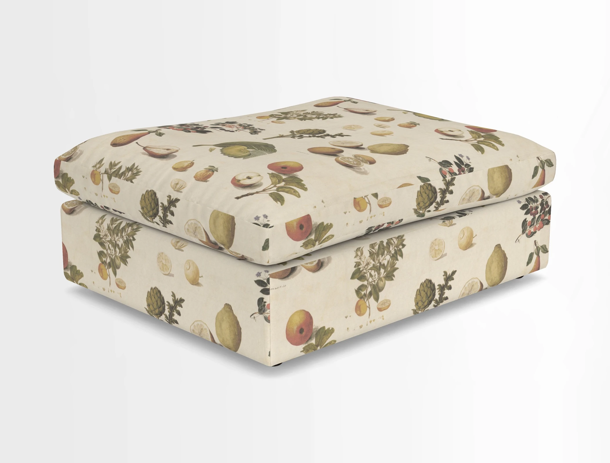 Big Softie Footstool in Two Tone Plain Biscuit