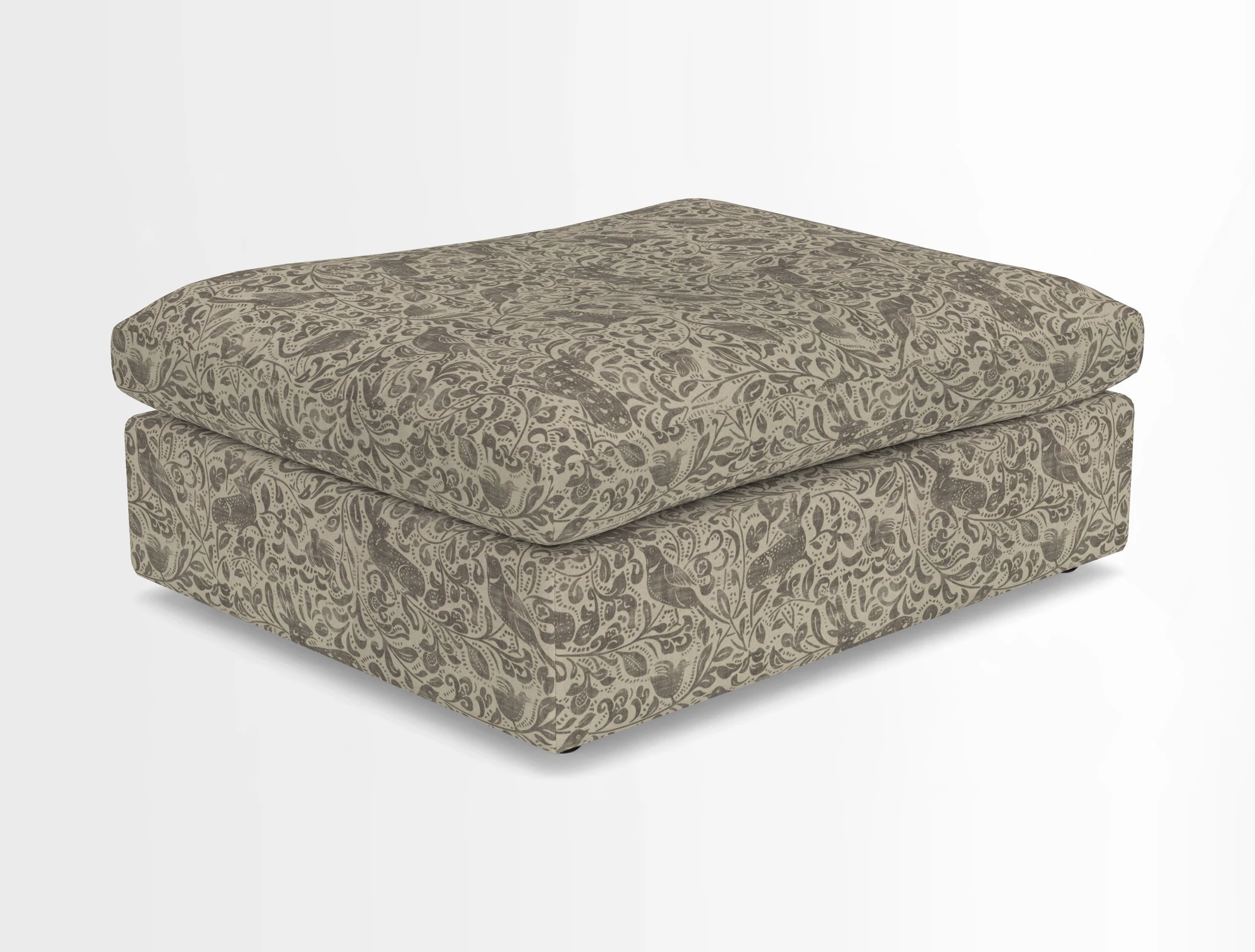 Big Softie Footstool in Two Tone Plain Biscuit