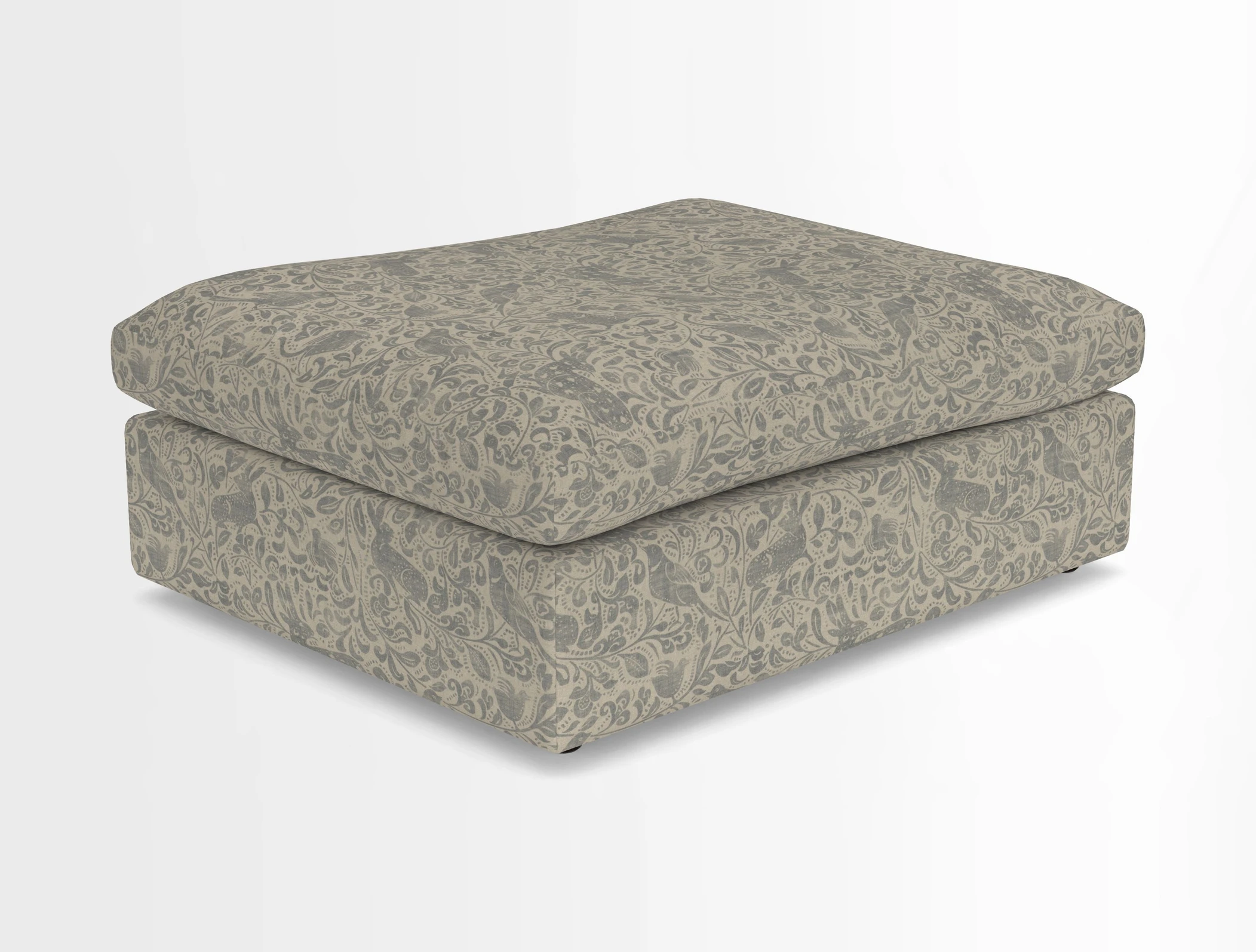 Big Softie Footstool in Two Tone Plain Biscuit