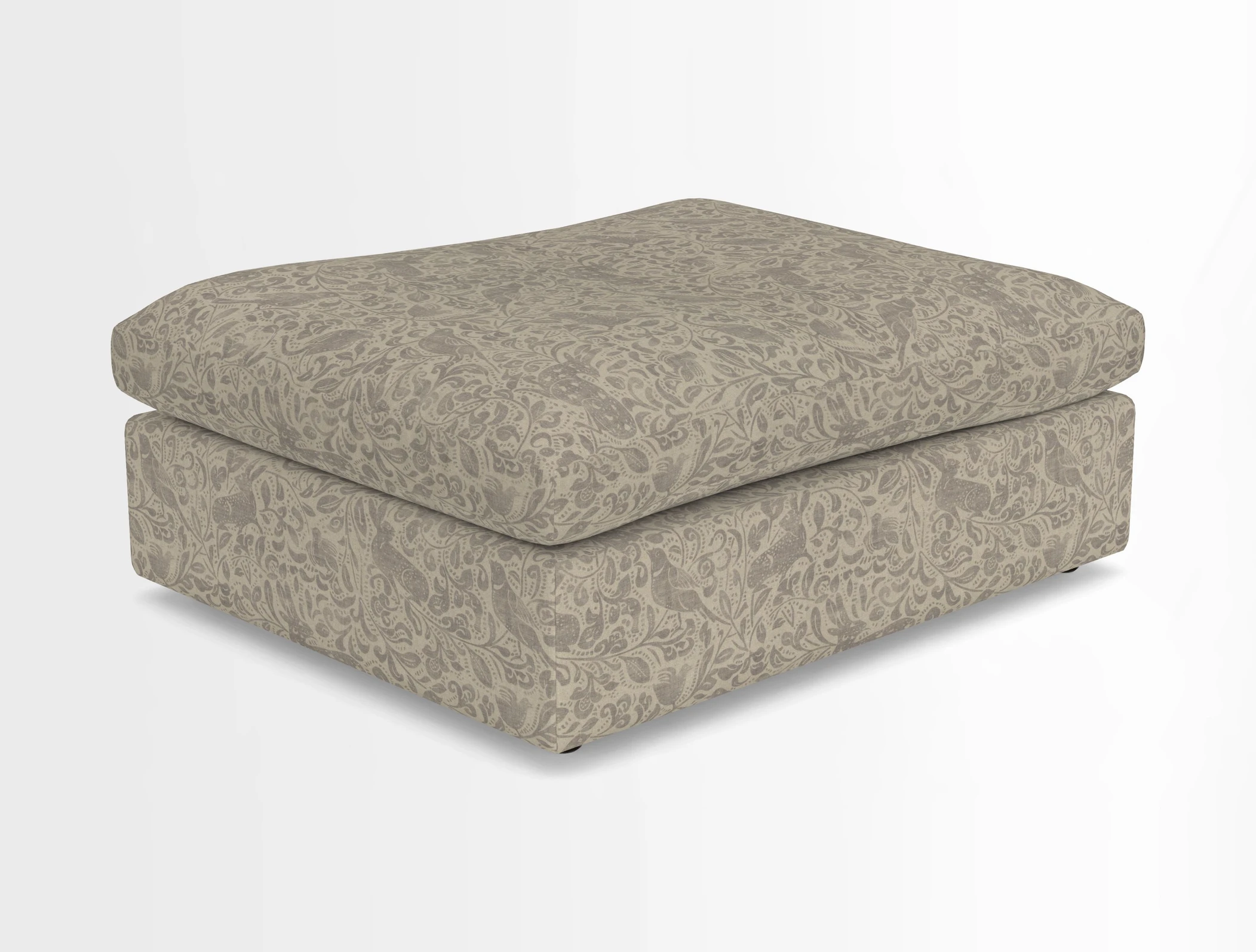 Big Softie Footstool in Two Tone Plain Biscuit