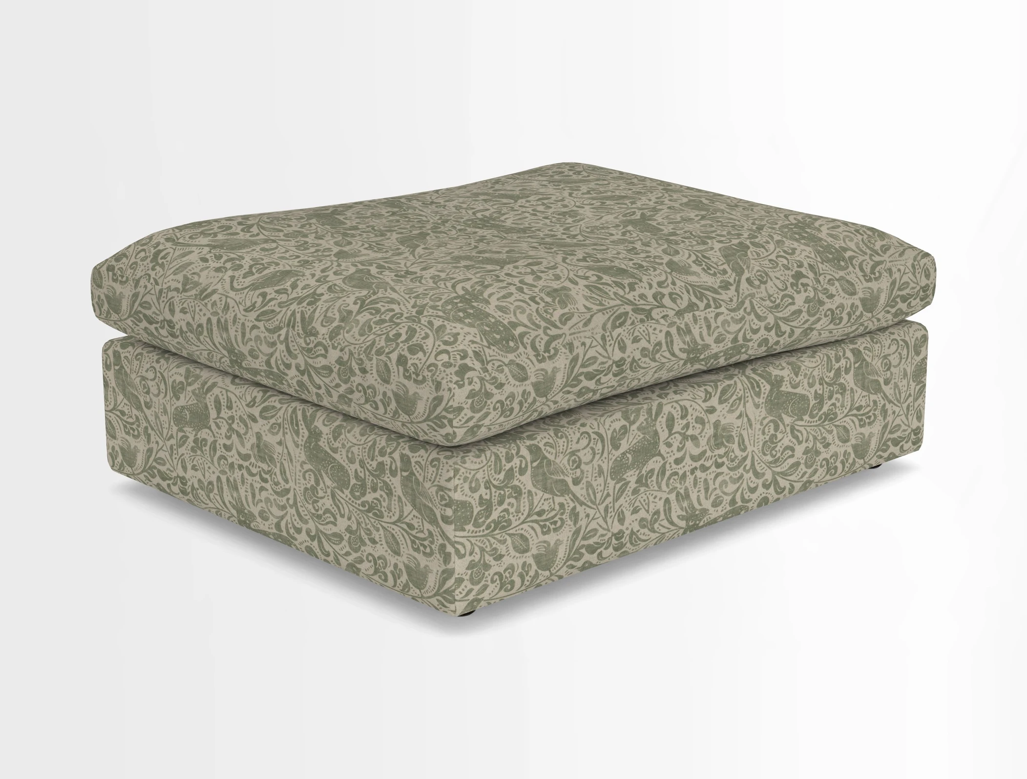 Big Softie Footstool in Two Tone Plain Biscuit