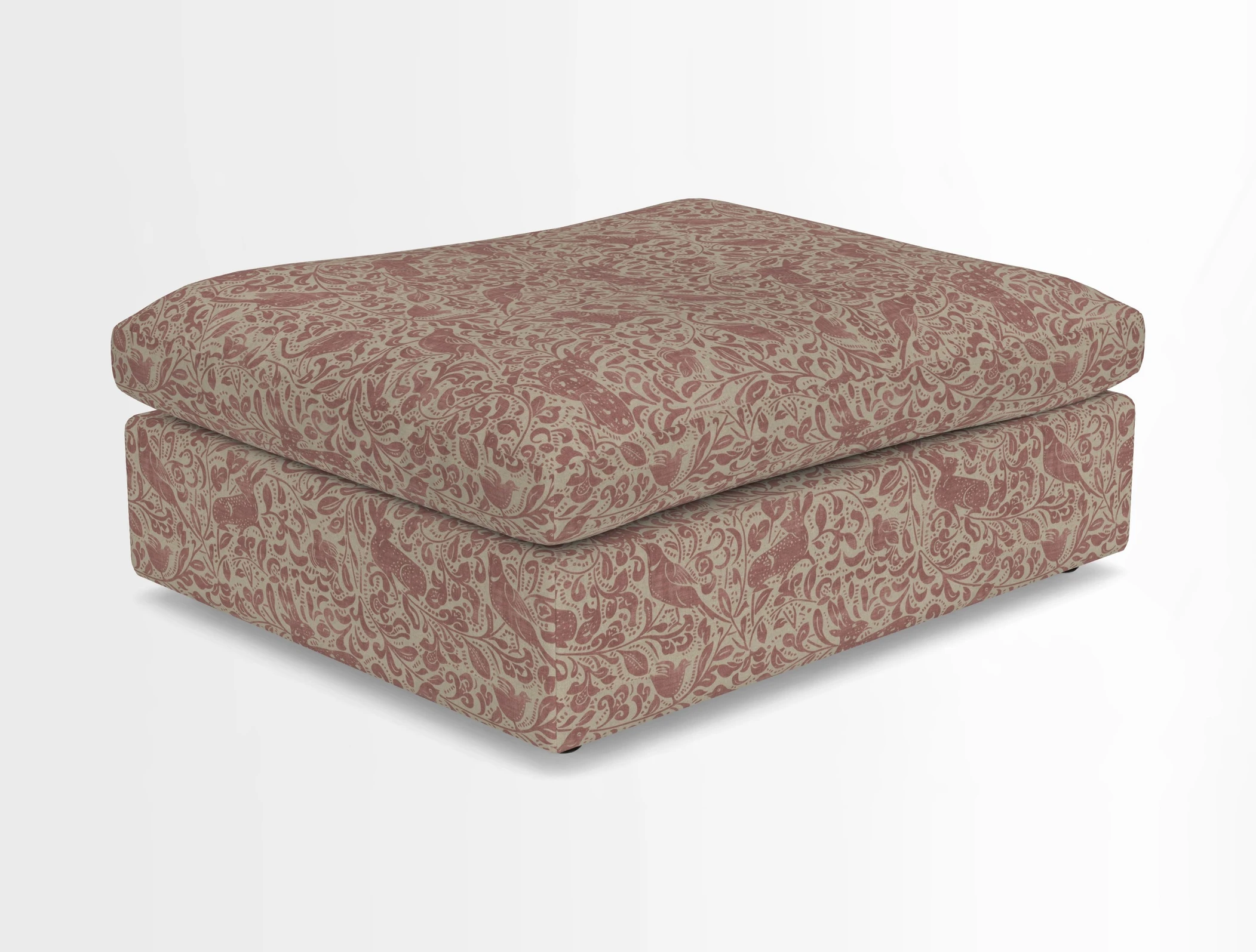 Big Softie Footstool in Two Tone Plain Biscuit