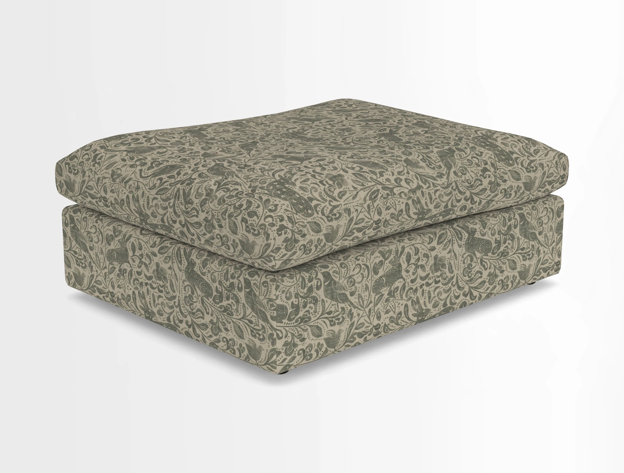 Big Softie Footstool in Two Tone Plain Biscuit