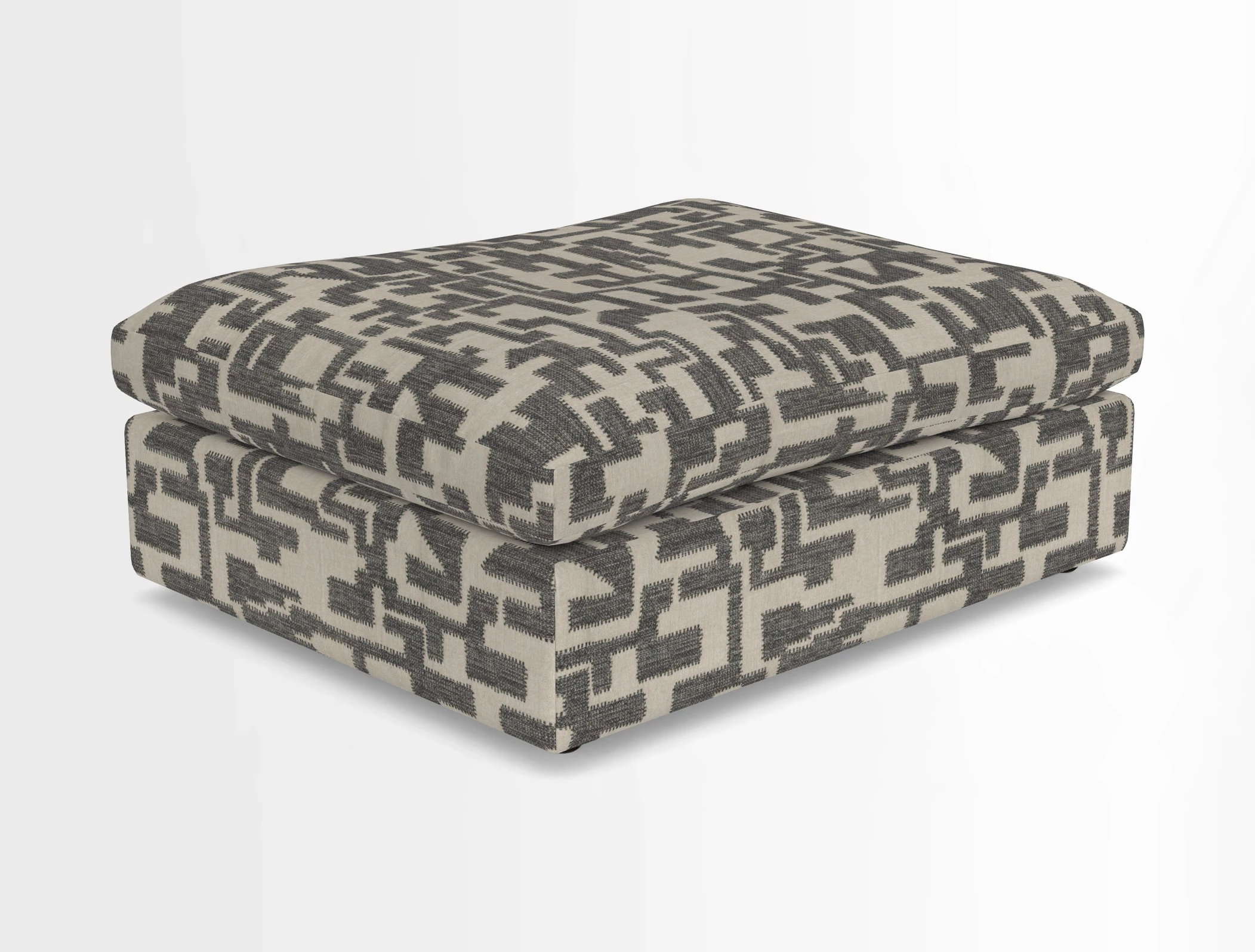 Big Softie Footstool in Two Tone Plain Biscuit