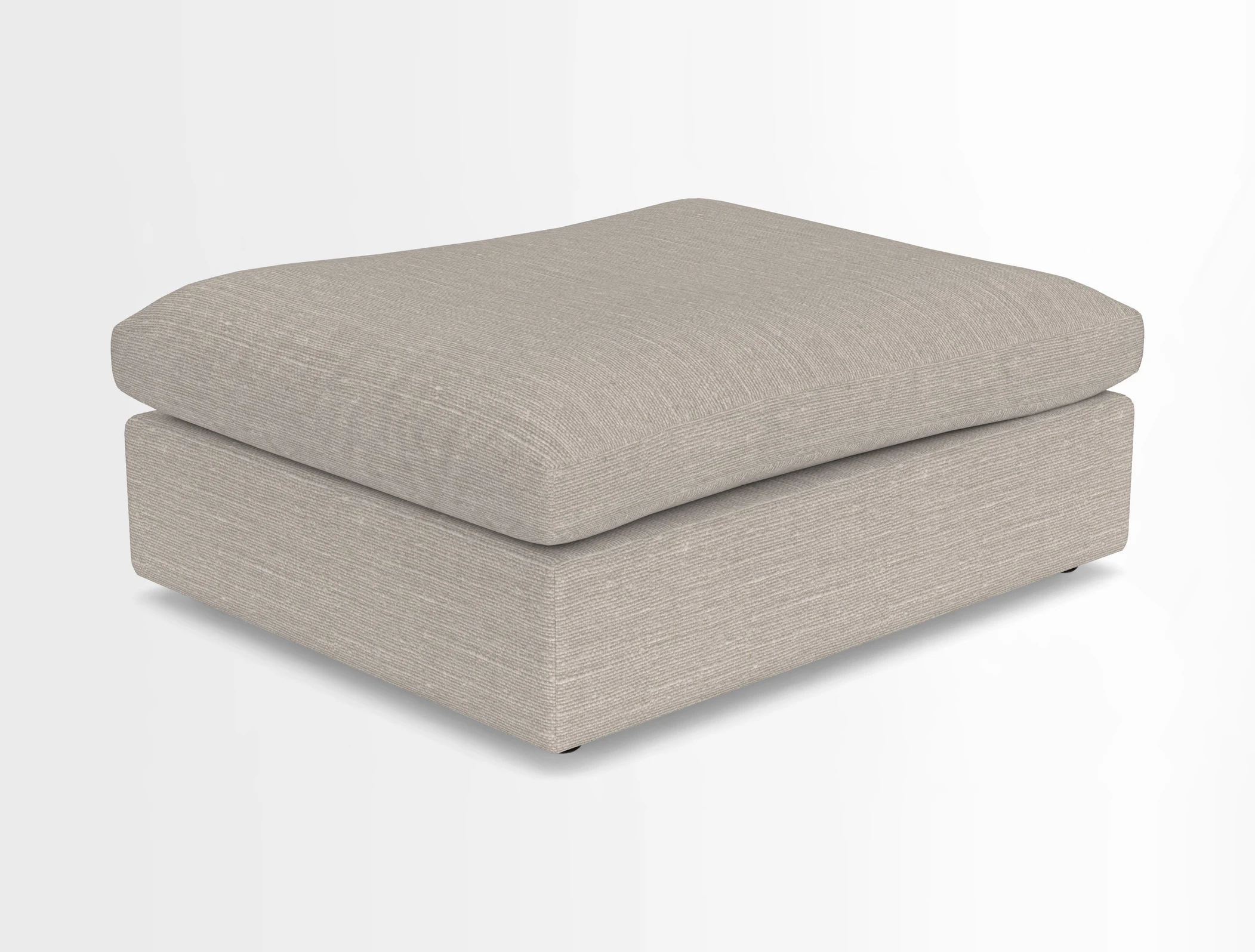 Big Softie Footstool in Two Tone Plain Biscuit