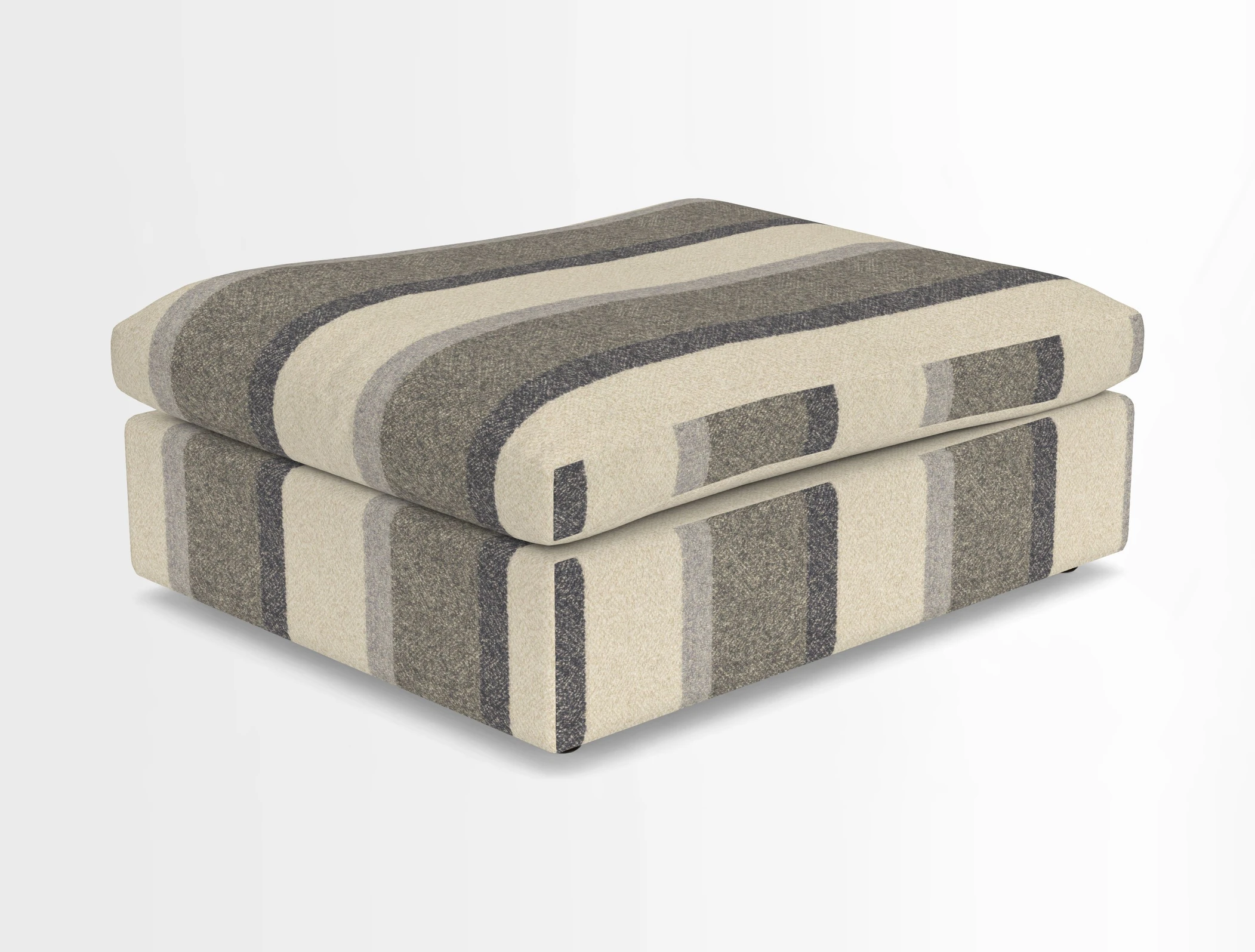Big Softie Footstool in Two Tone Plain Biscuit