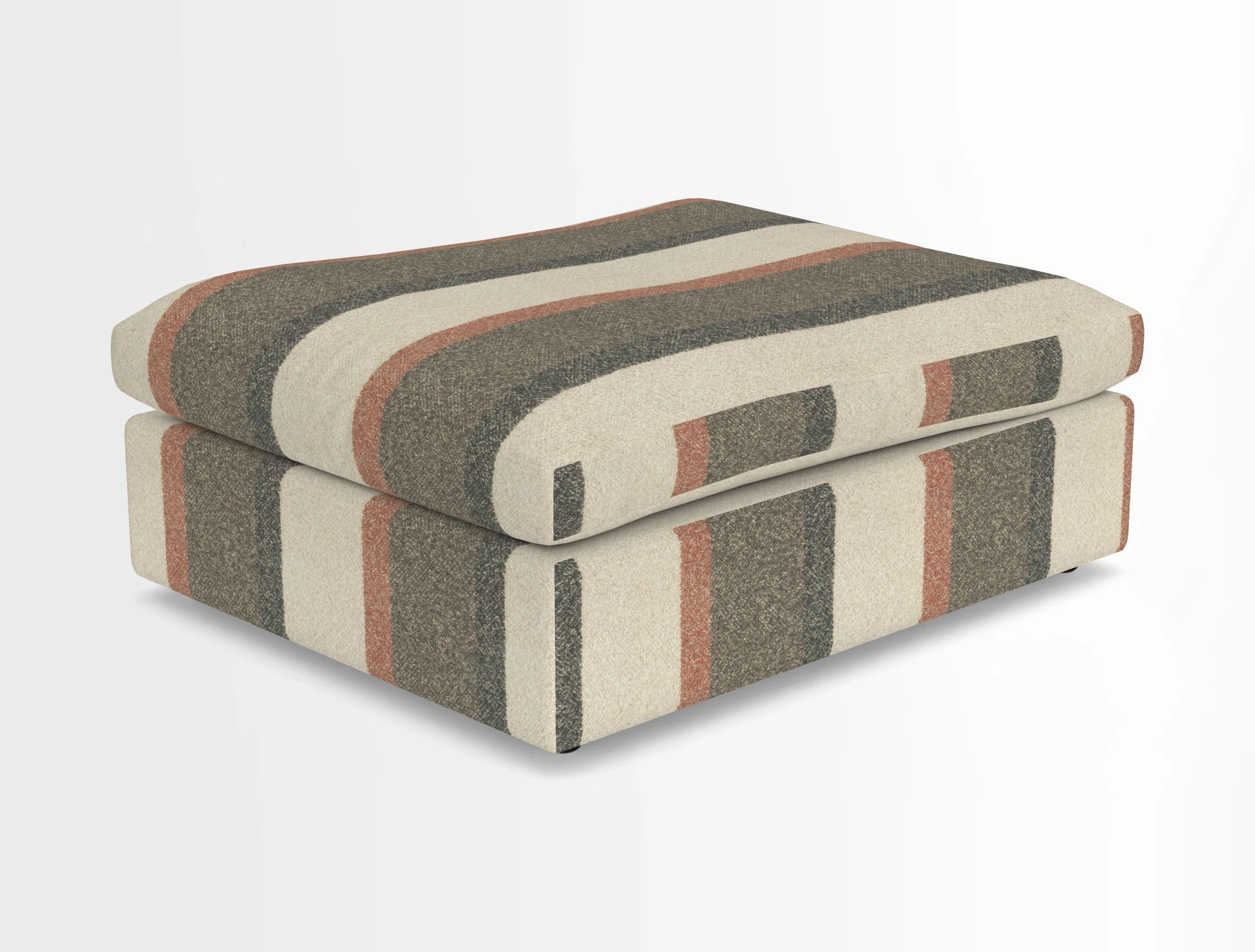 Big Softie Footstool in Two Tone Plain Biscuit