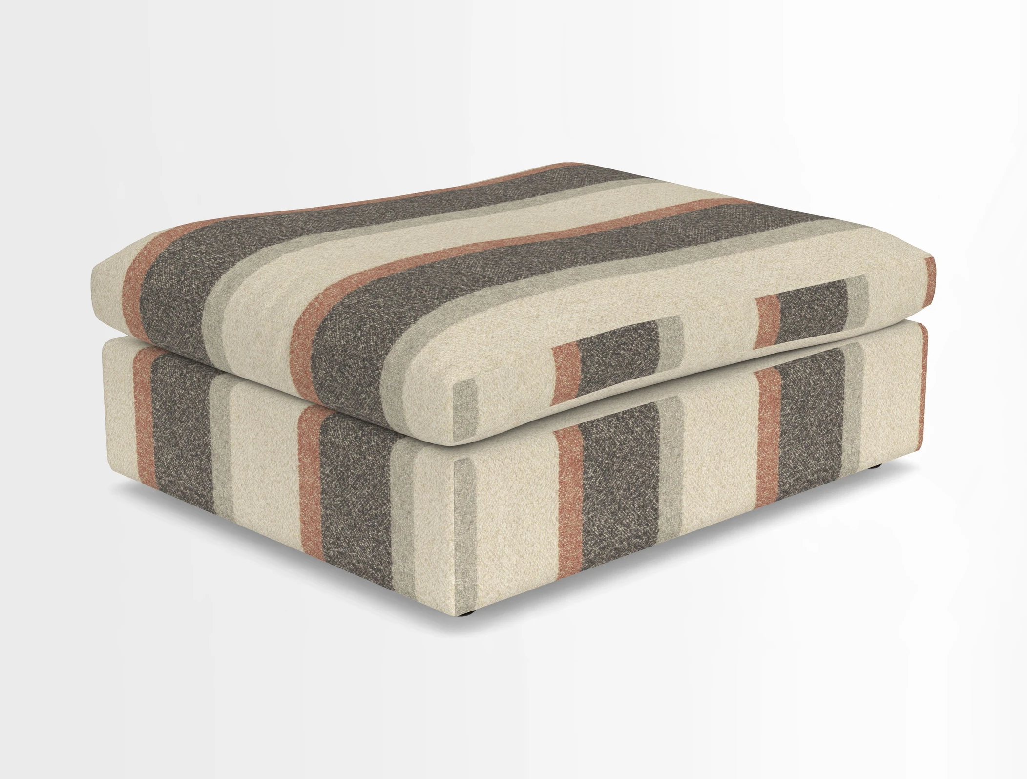 Big Softie Footstool in Two Tone Plain Biscuit