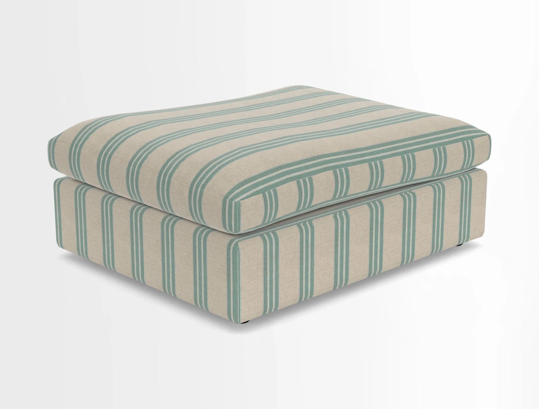 Big Softie Footstool in Two Tone Plain Biscuit