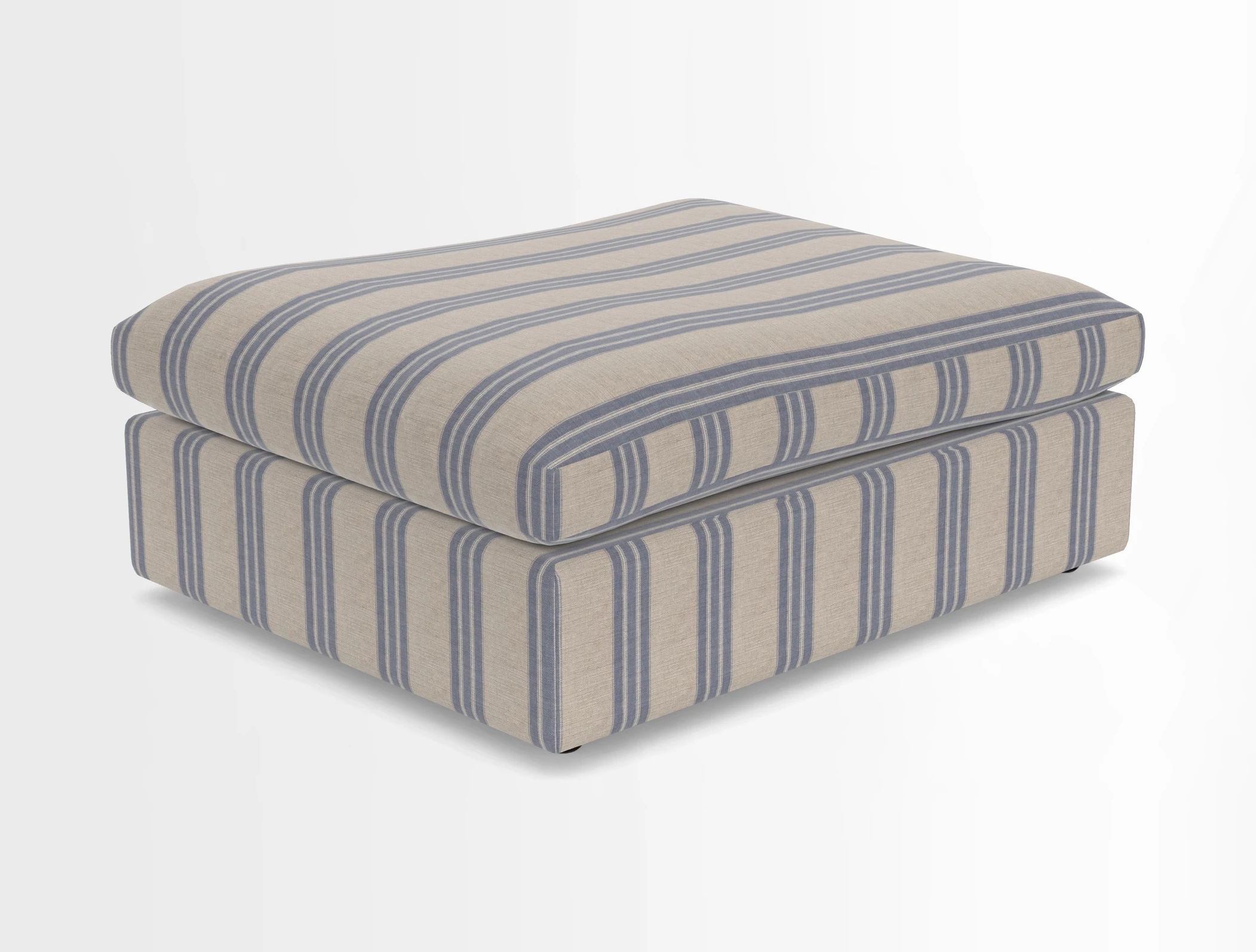 Big Softie Footstool in Two Tone Plain Biscuit
