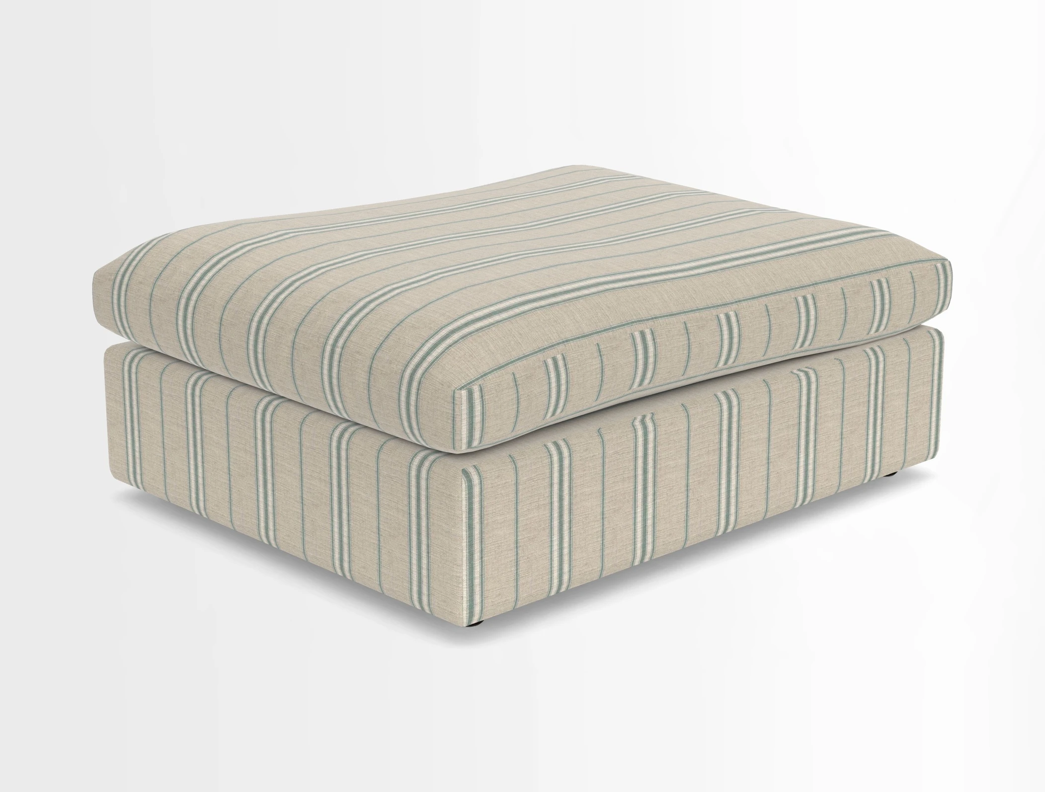 Big Softie Footstool in Two Tone Plain Biscuit