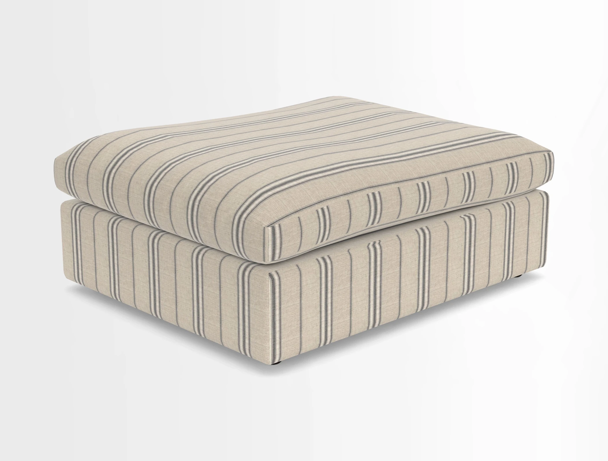 Big Softie Footstool in Two Tone Plain Biscuit