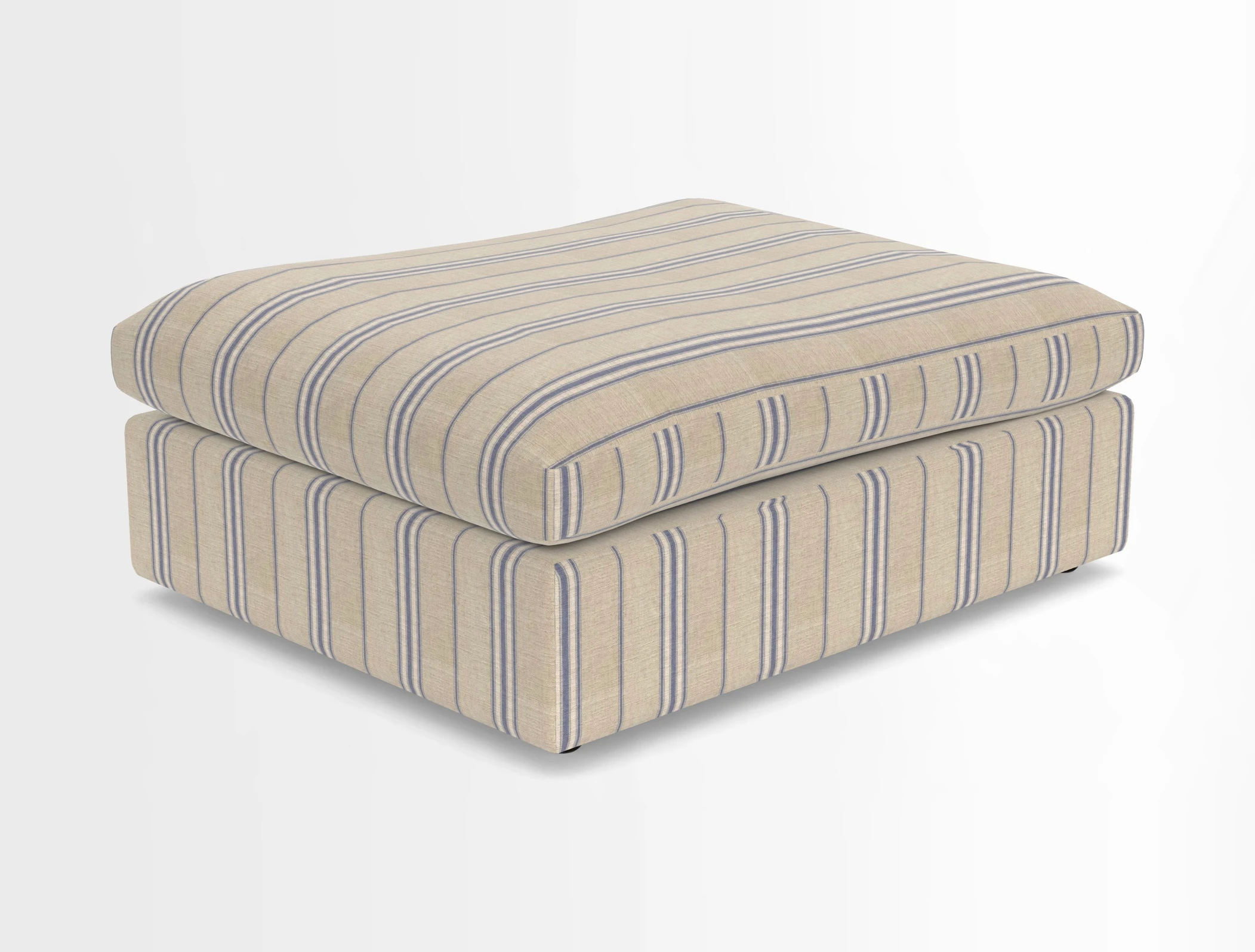 Big Softie Footstool in Two Tone Plain Biscuit