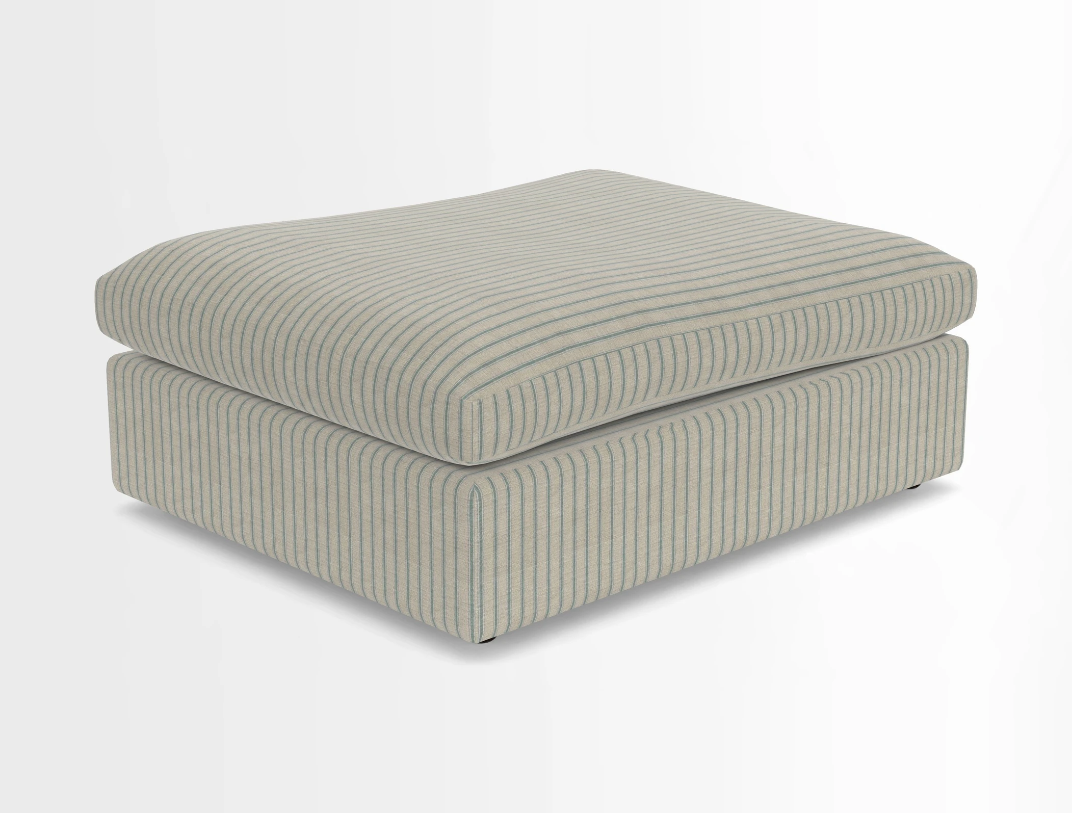 Big Softie Footstool in Two Tone Plain Biscuit