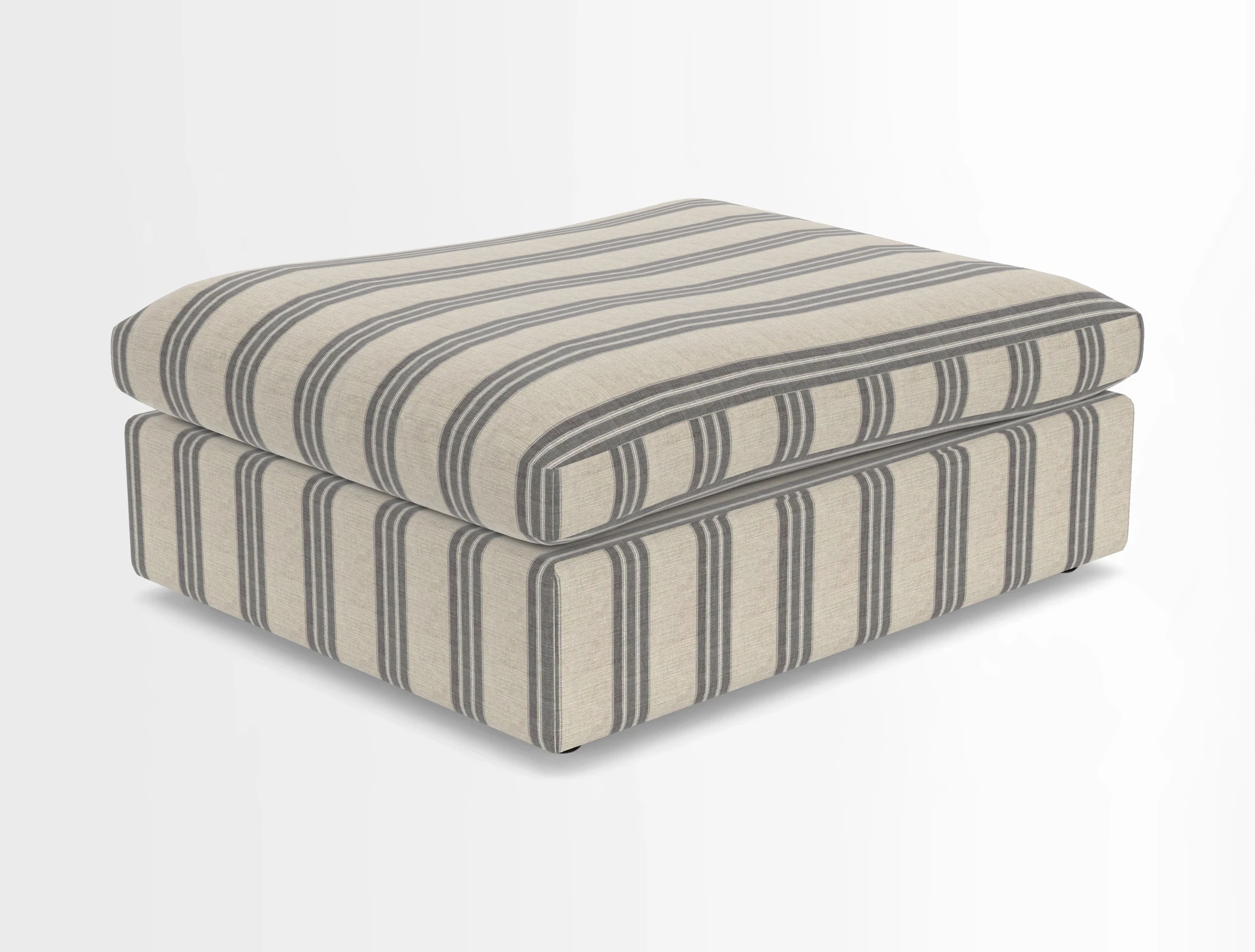 Big Softie Footstool in Two Tone Plain Biscuit