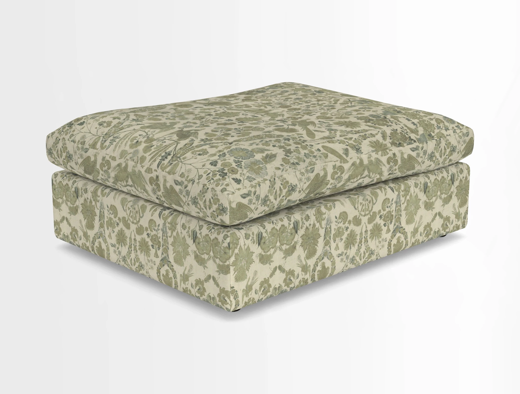 Big Softie Footstool in Two Tone Plain Biscuit