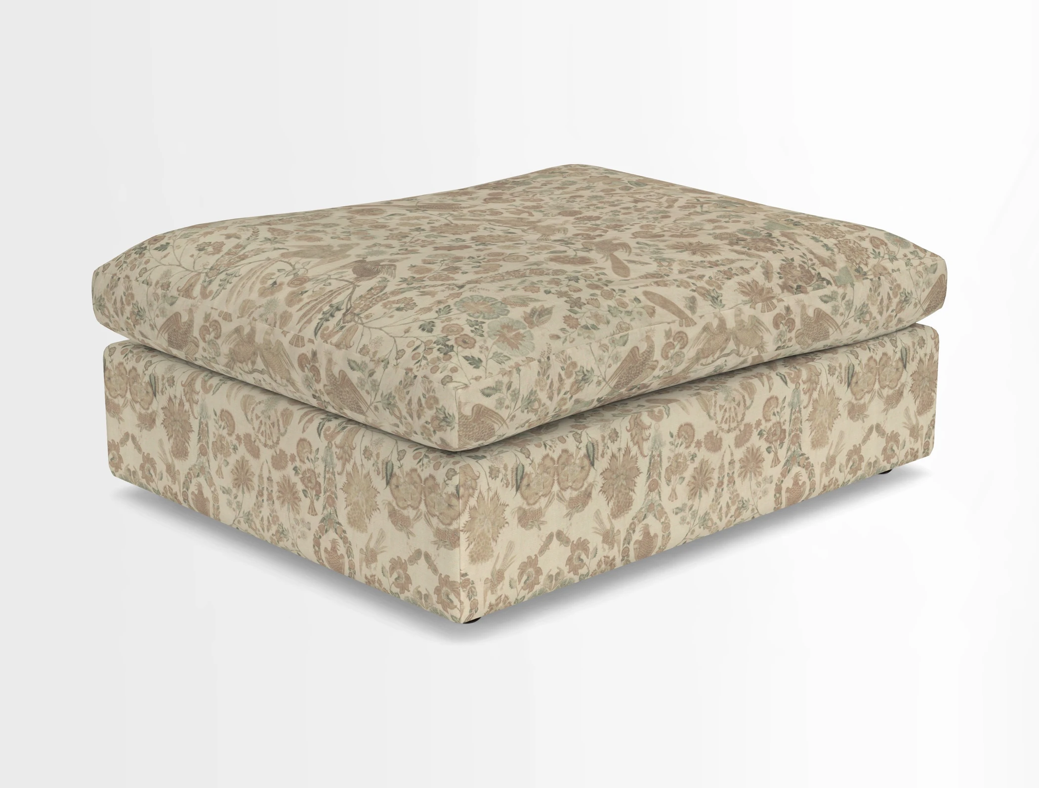 Big Softie Footstool in Two Tone Plain Biscuit
