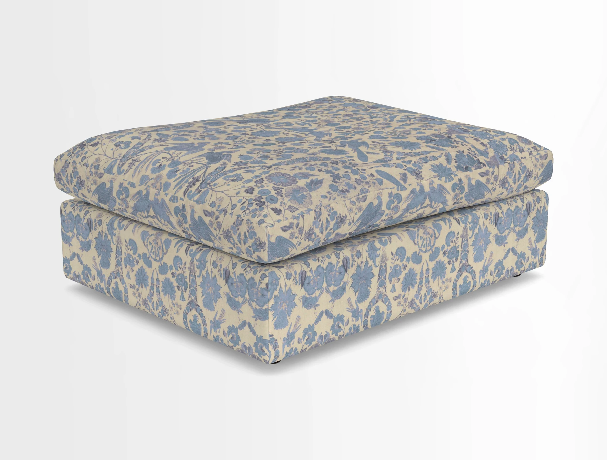 Big Softie Footstool in Two Tone Plain Biscuit