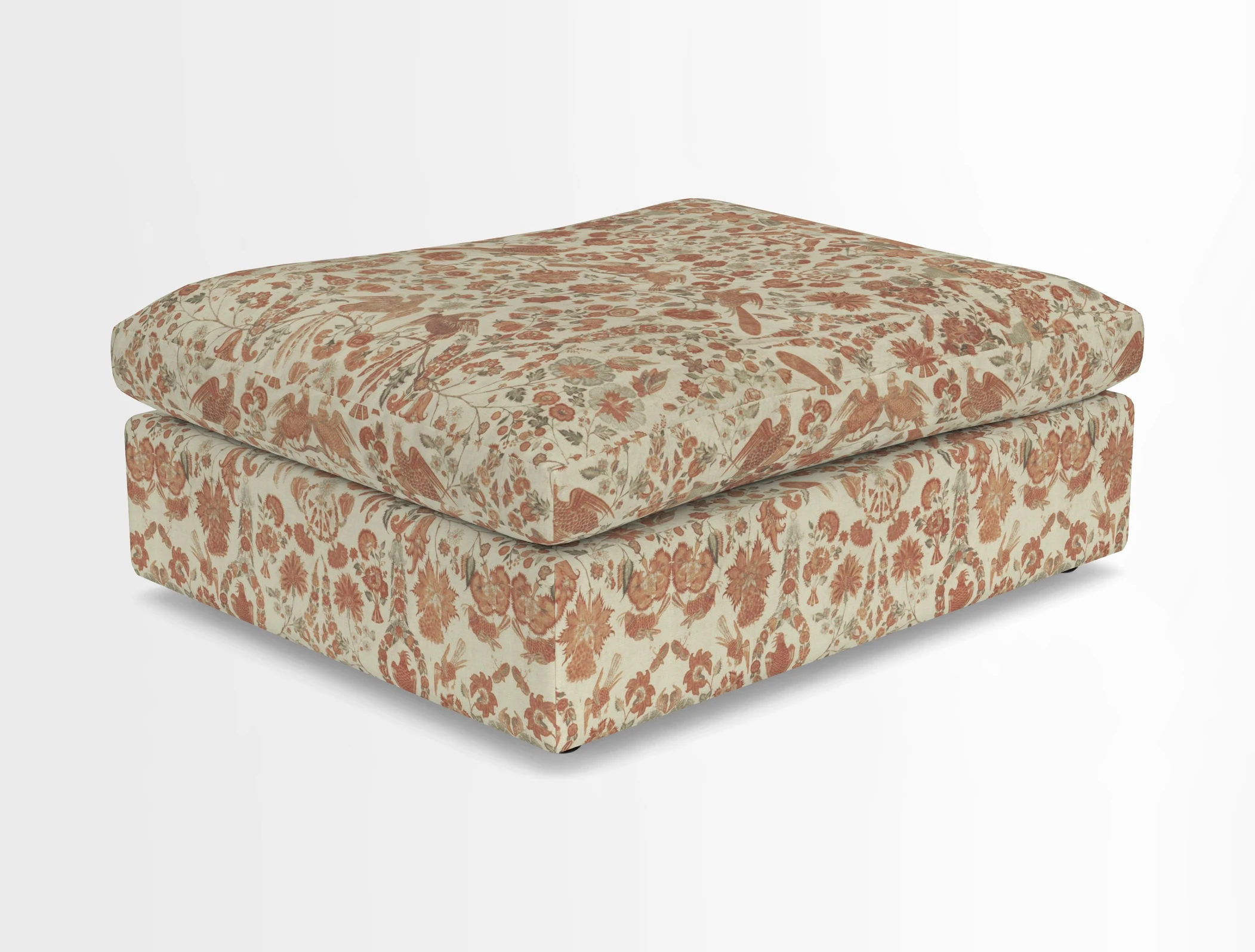 Big Softie Footstool in Two Tone Plain Biscuit