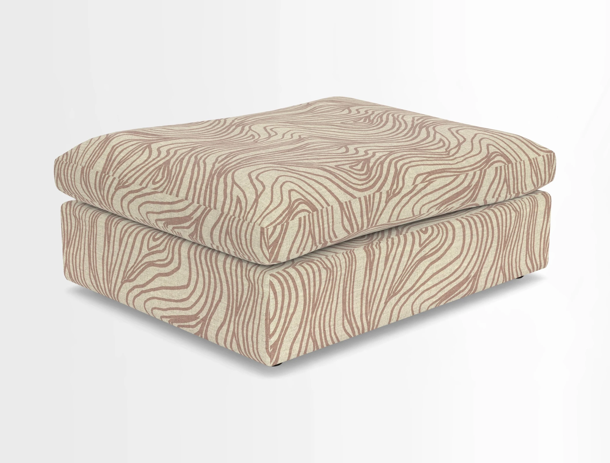 Big Softie Footstool in Two Tone Plain Biscuit