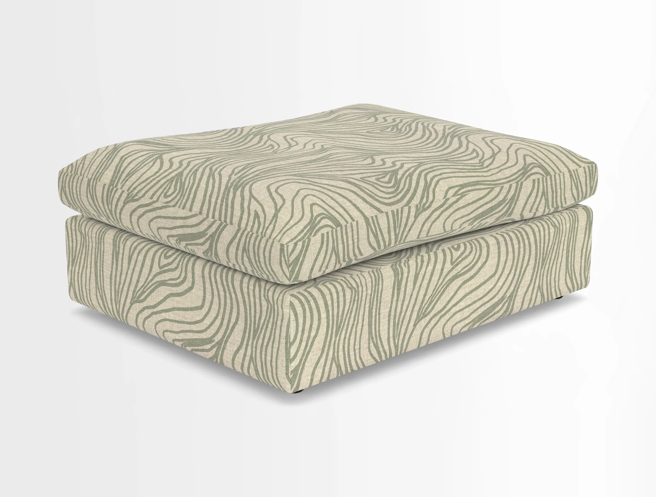 Big Softie Footstool in Two Tone Plain Biscuit