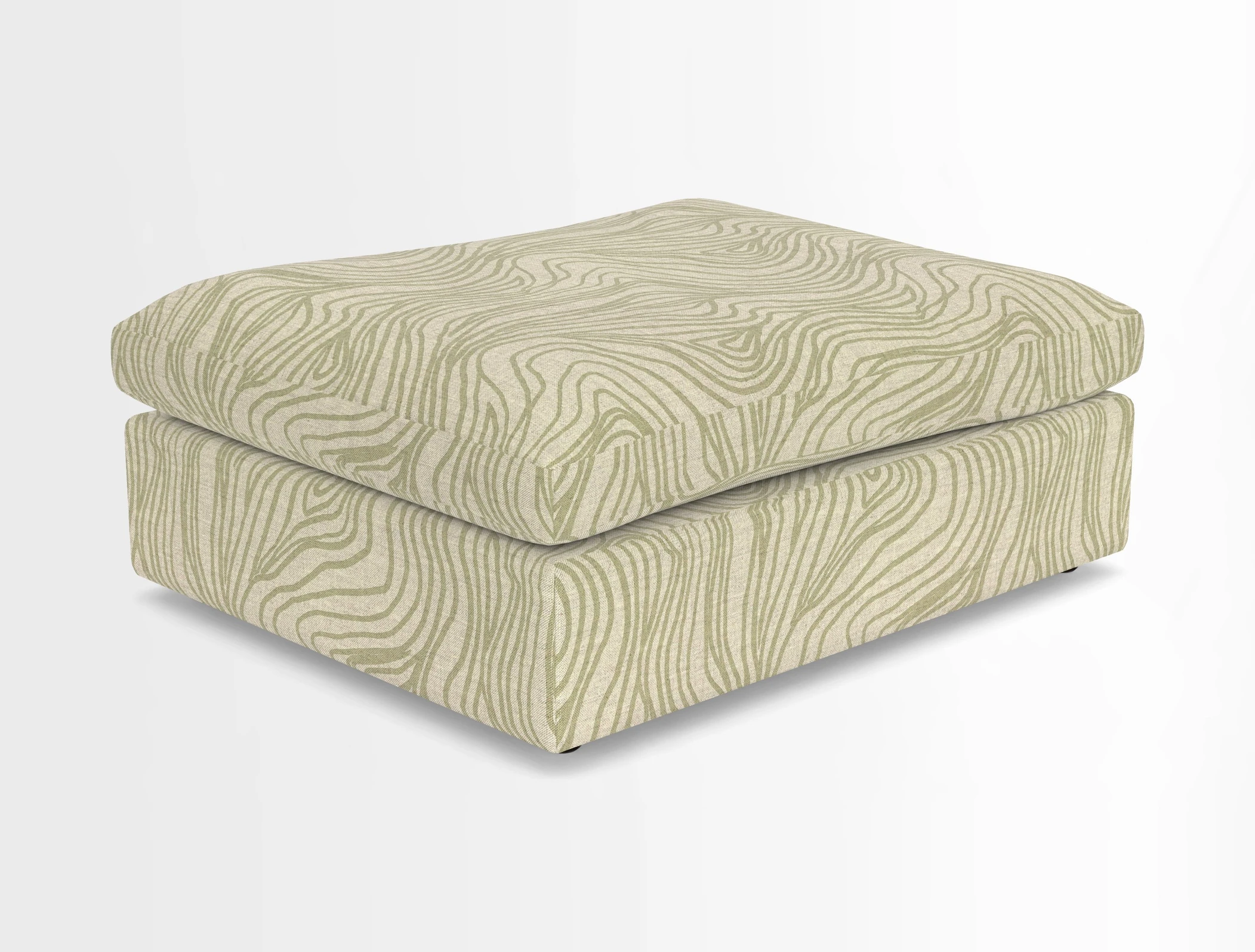 Big Softie Footstool in Two Tone Plain Biscuit