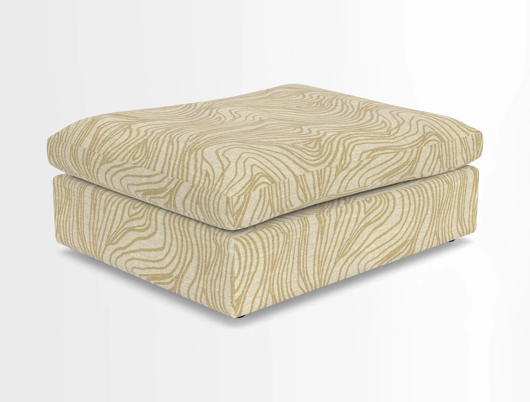Big Softie Footstool in Two Tone Plain Biscuit