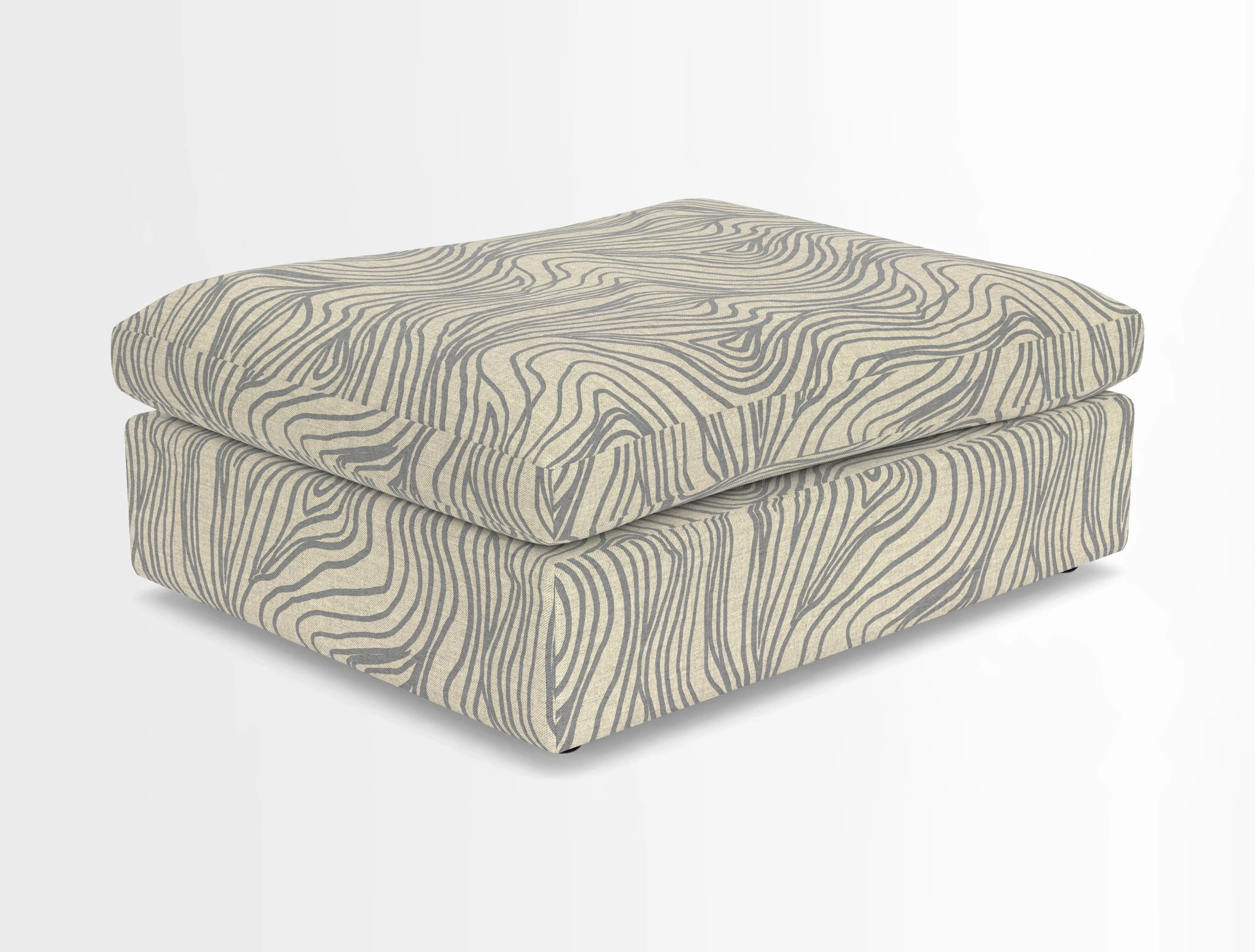 Big Softie Footstool in Two Tone Plain Biscuit