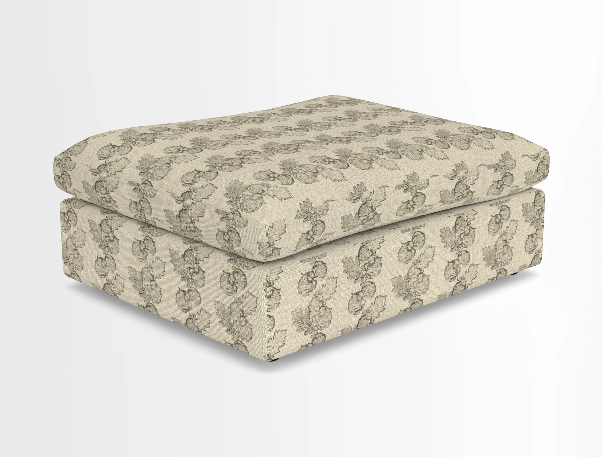 Big Softie Footstool in Two Tone Plain Biscuit