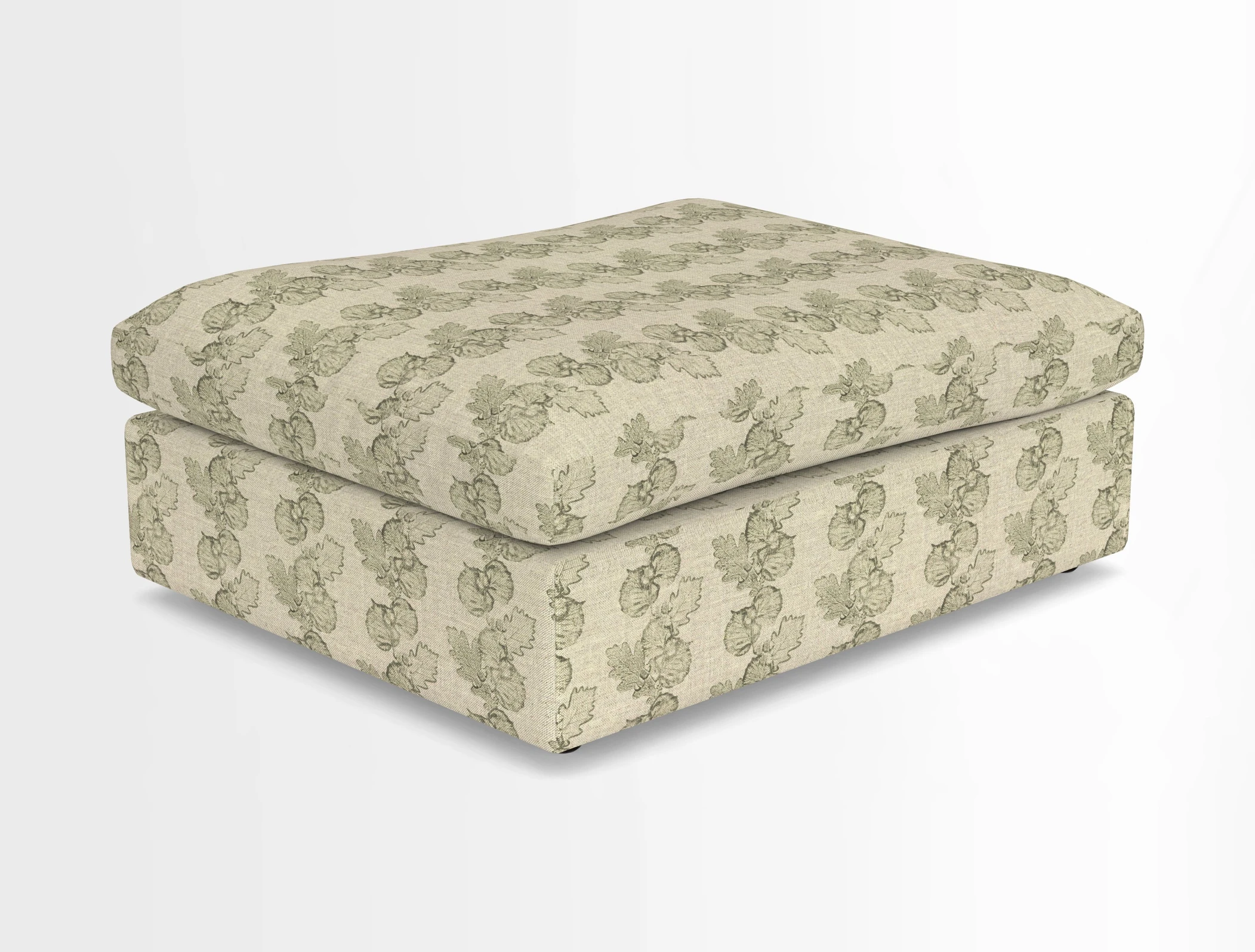 Big Softie Footstool in Two Tone Plain Biscuit