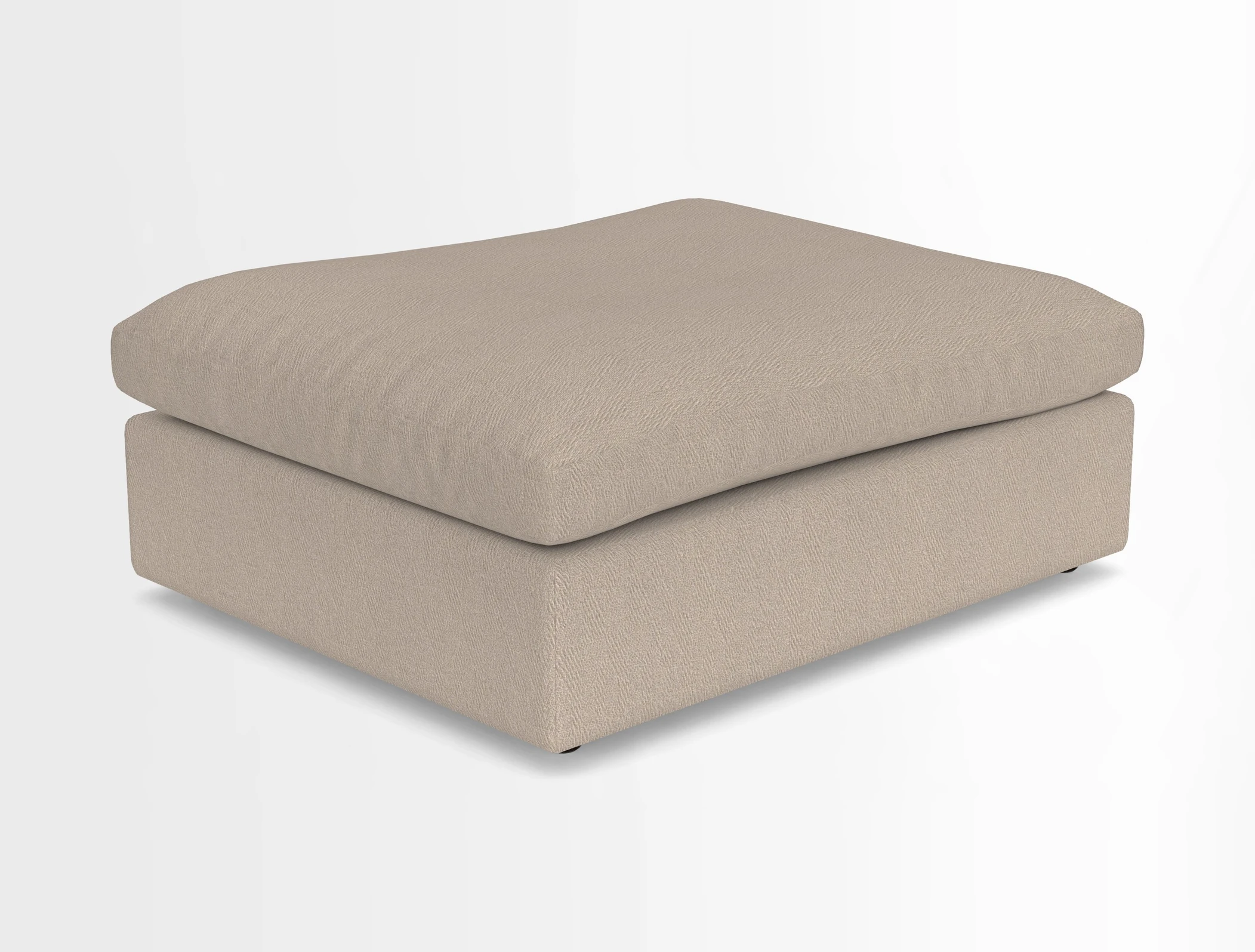 Big Softie Footstool in Two Tone Plain Biscuit