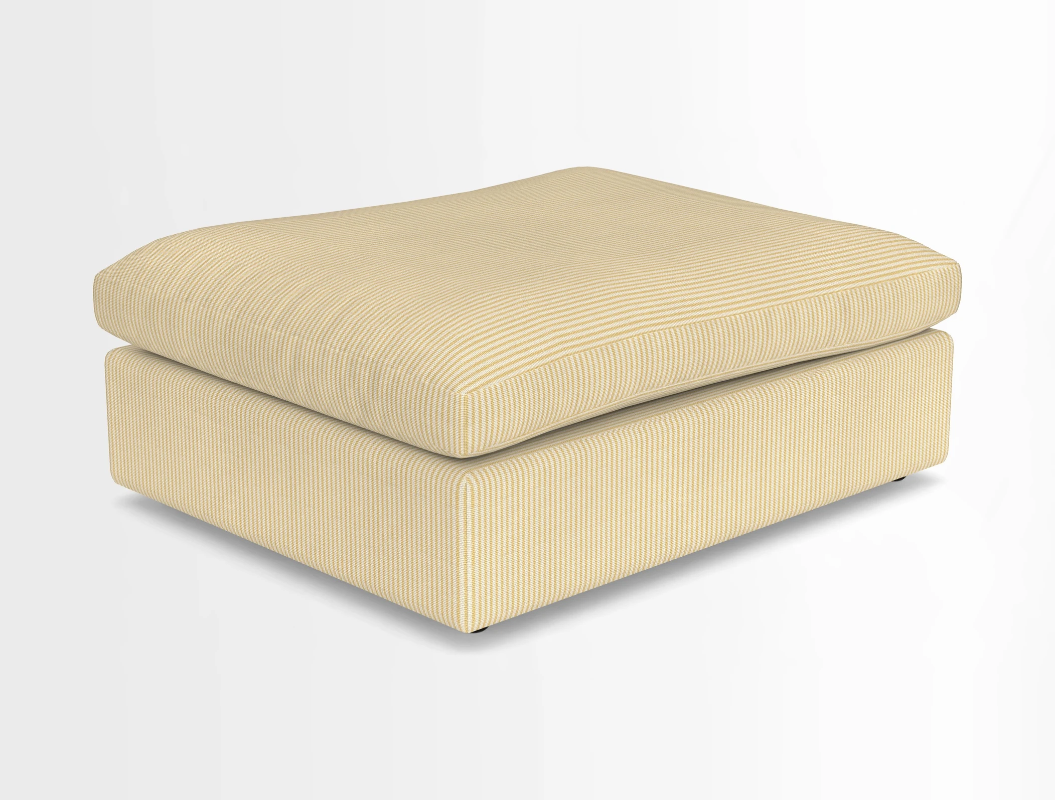 Big Softie Footstool in Two Tone Plain Biscuit