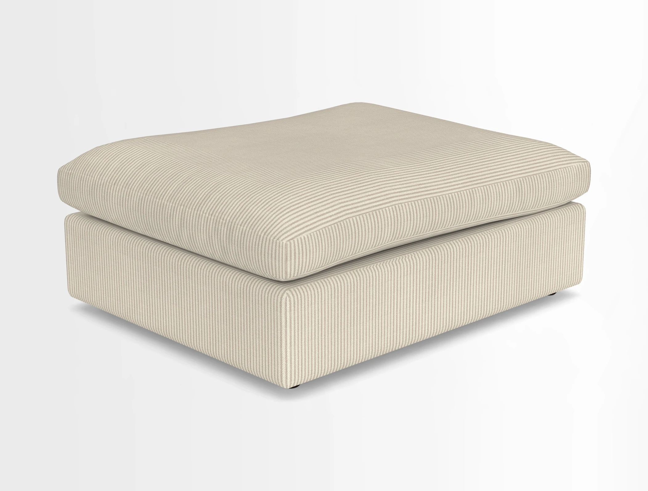 Big Softie Footstool in Two Tone Plain Biscuit