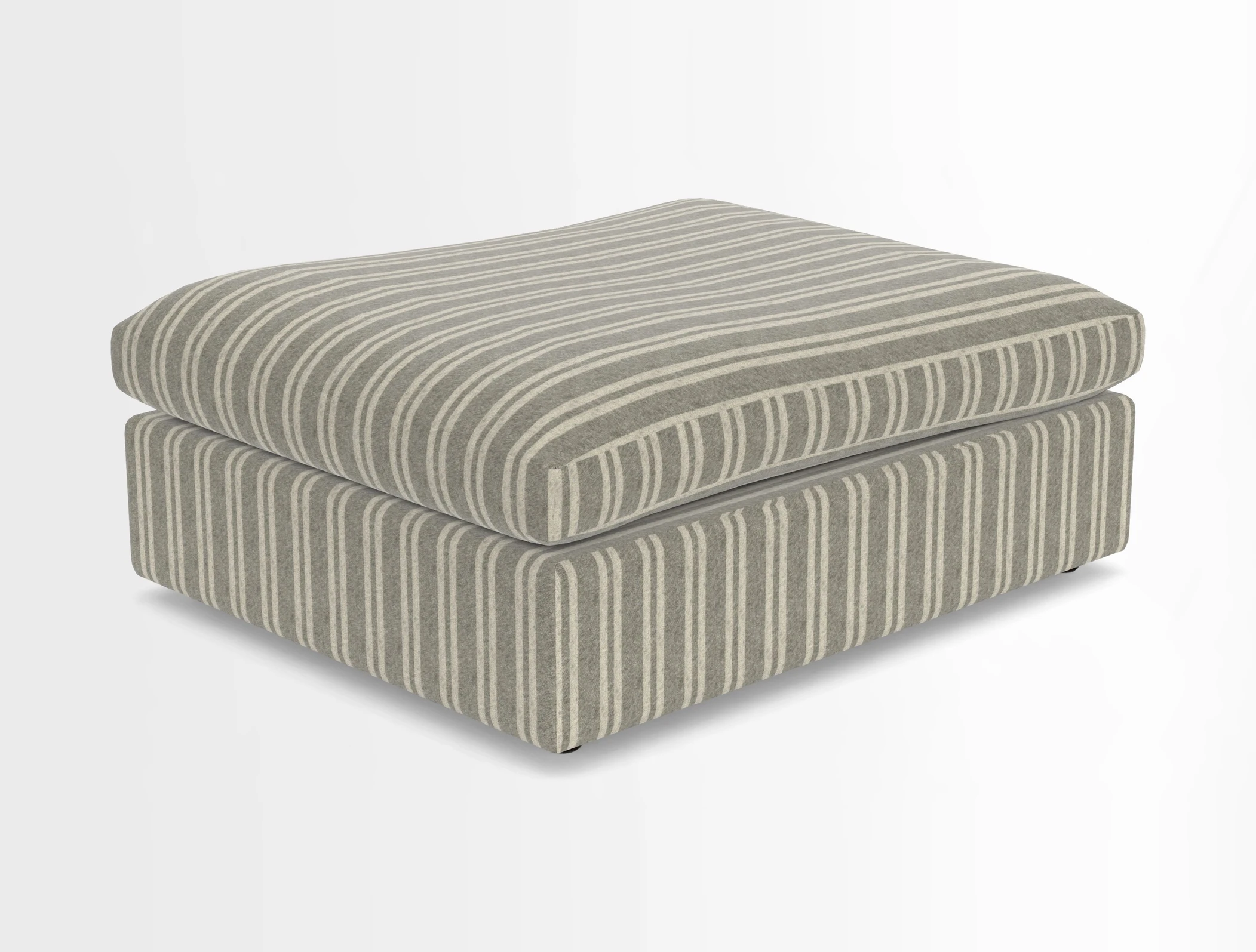 Big Softie Footstool in Two Tone Plain Biscuit