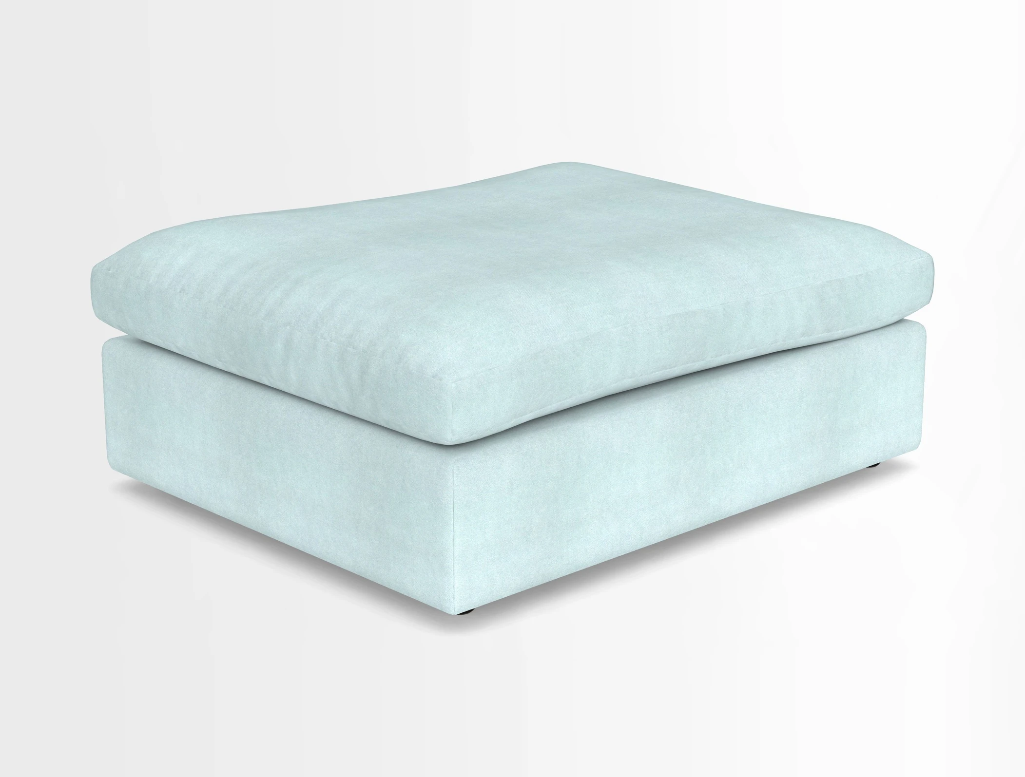 Big Softie Footstool in Two Tone Plain Biscuit