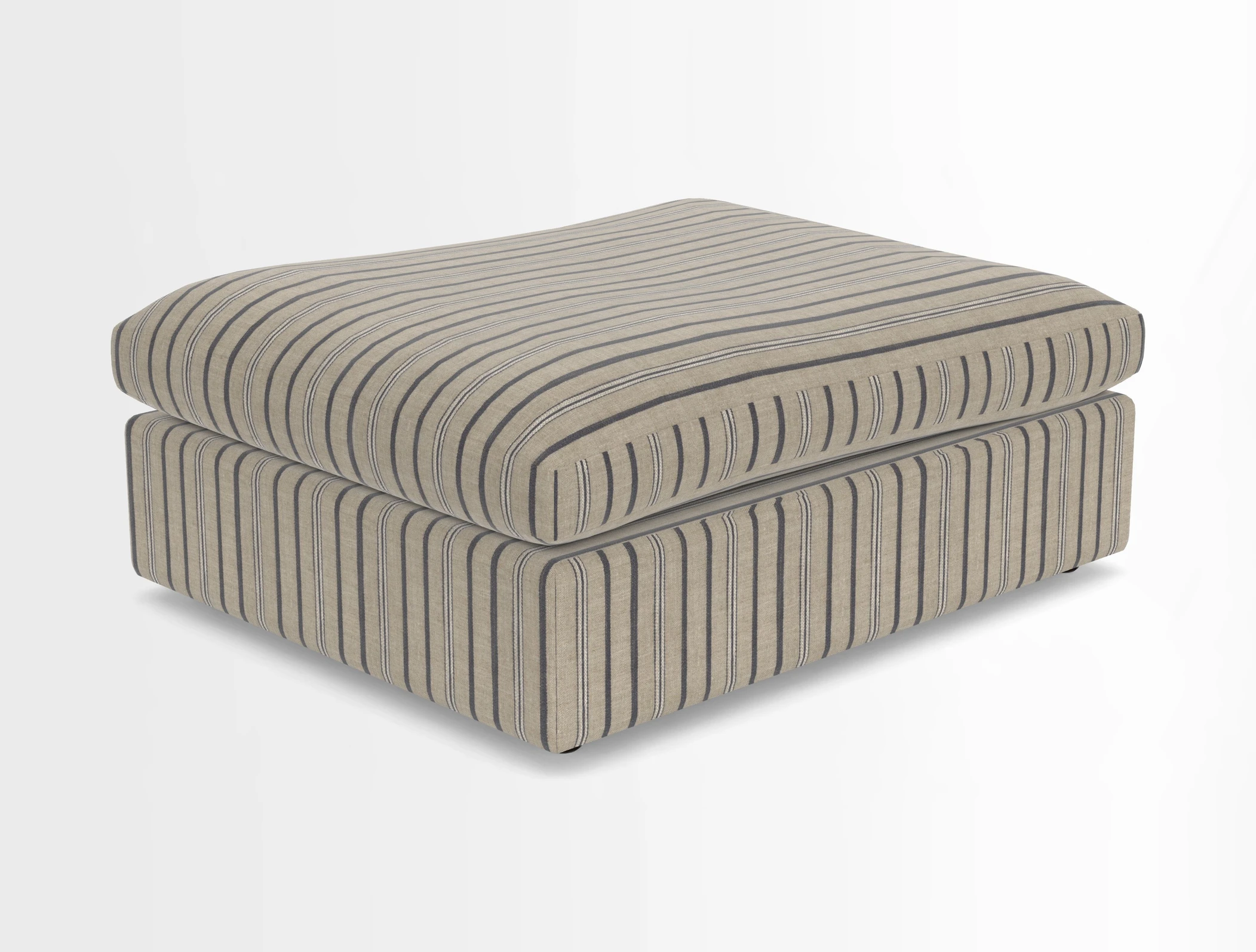 Big Softie Footstool in Two Tone Plain Biscuit