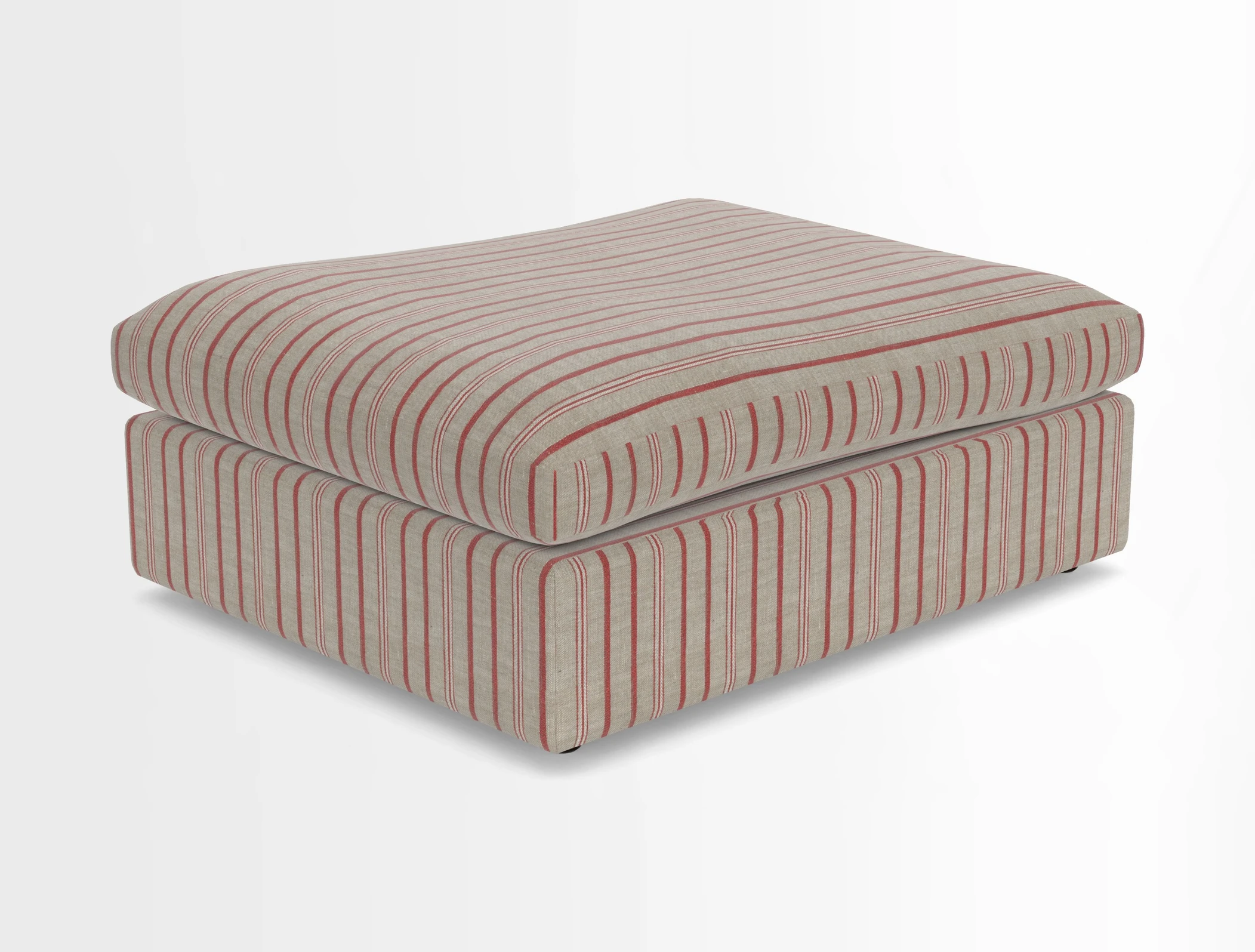 Big Softie Footstool in Two Tone Plain Biscuit