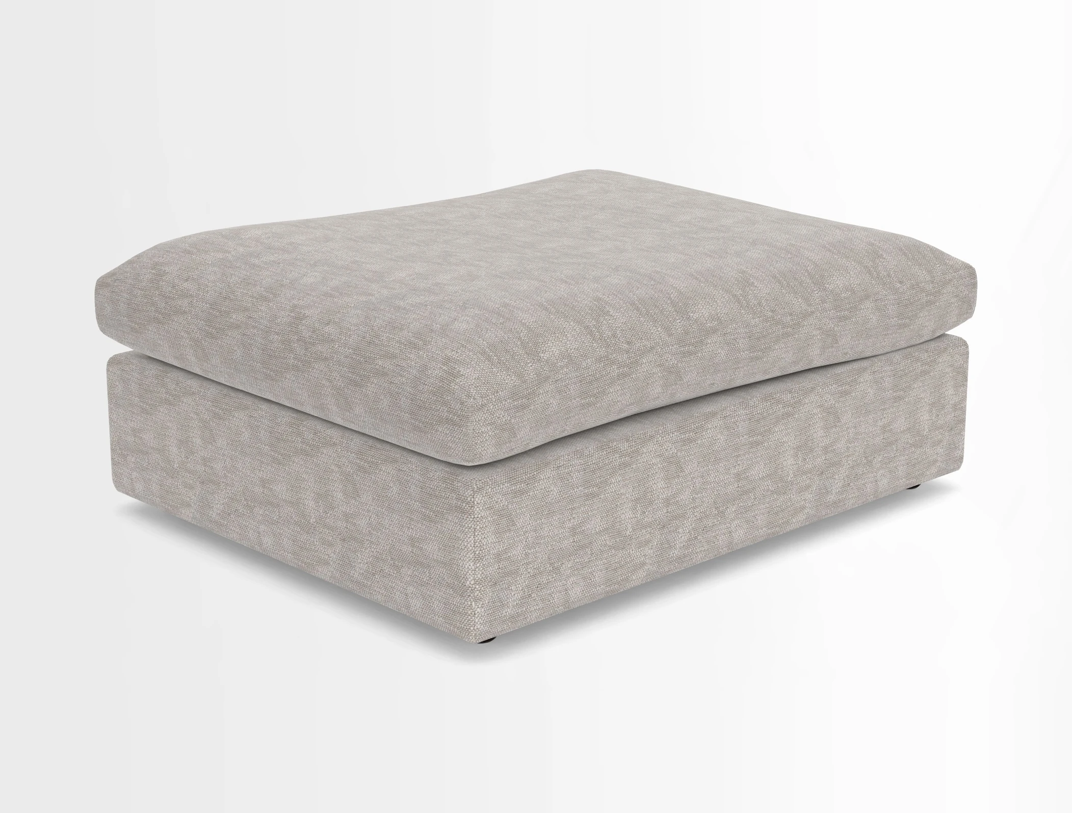 Big Softie Footstool in Two Tone Plain Biscuit