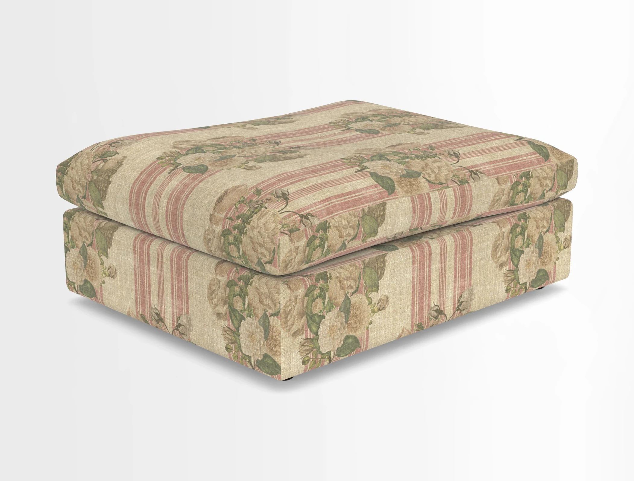 Big Softie Footstool in Two Tone Plain Biscuit