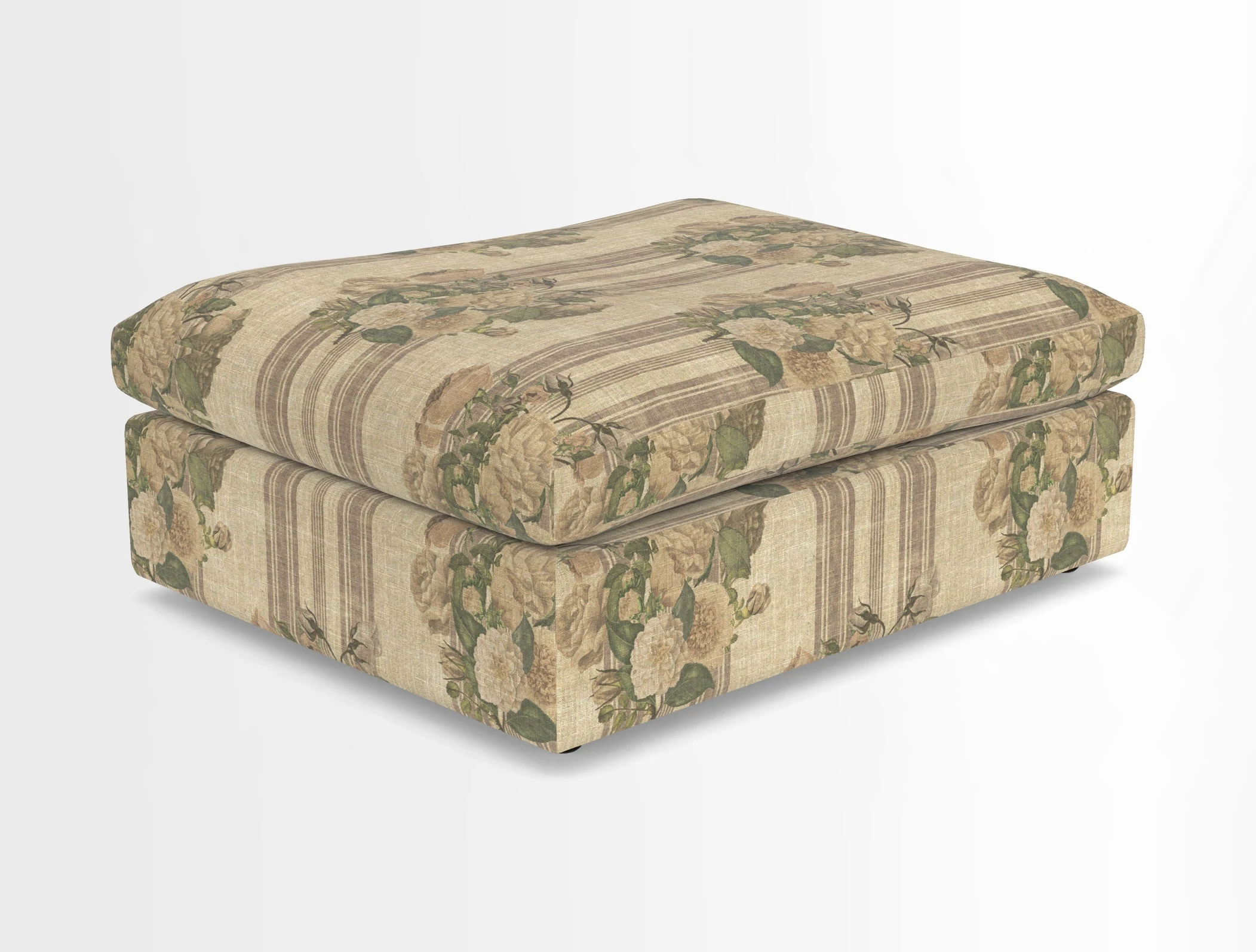 Big Softie Footstool in Two Tone Plain Biscuit