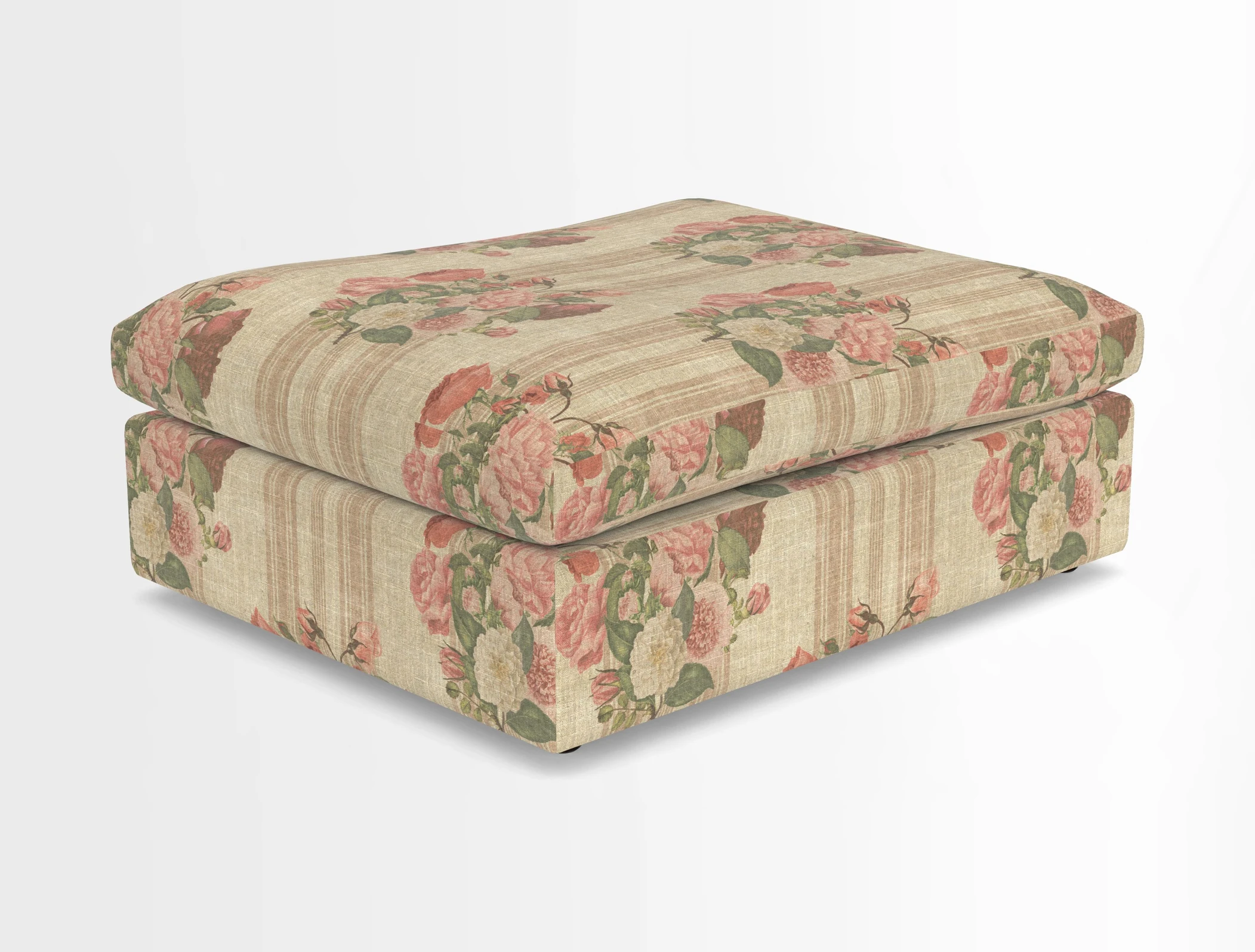 Big Softie Footstool in Two Tone Plain Biscuit