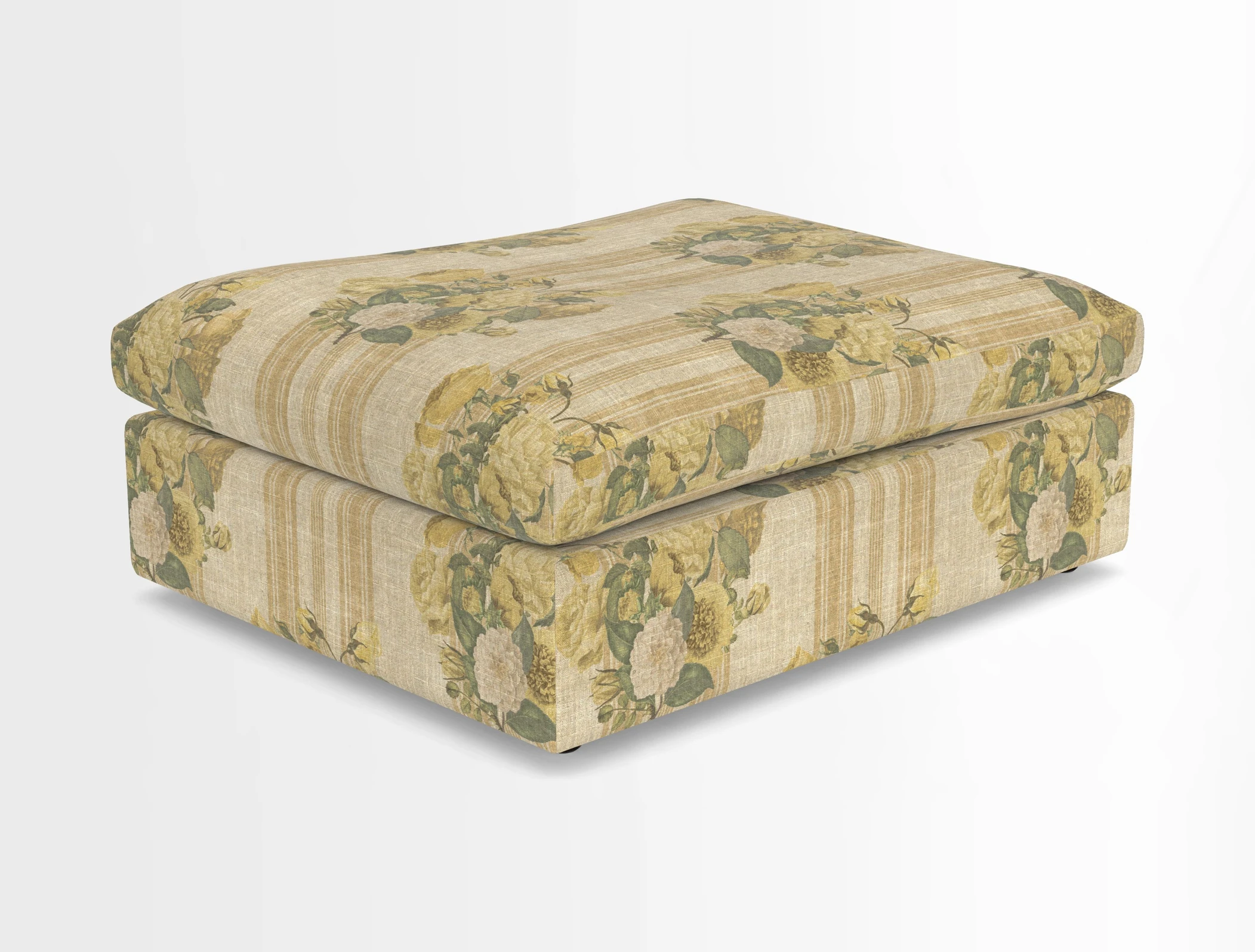 Big Softie Footstool in Two Tone Plain Biscuit