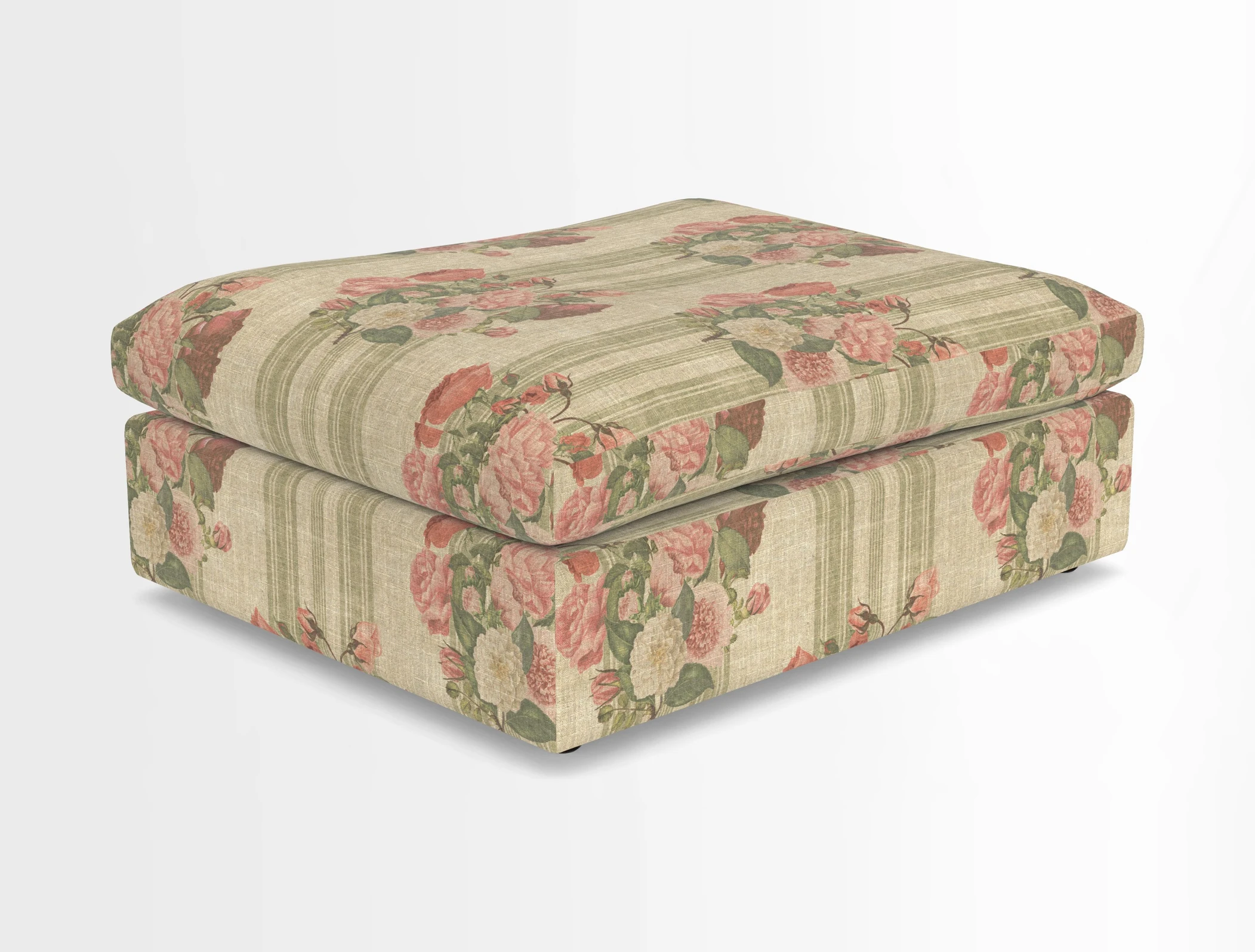 Big Softie Footstool in Two Tone Plain Biscuit