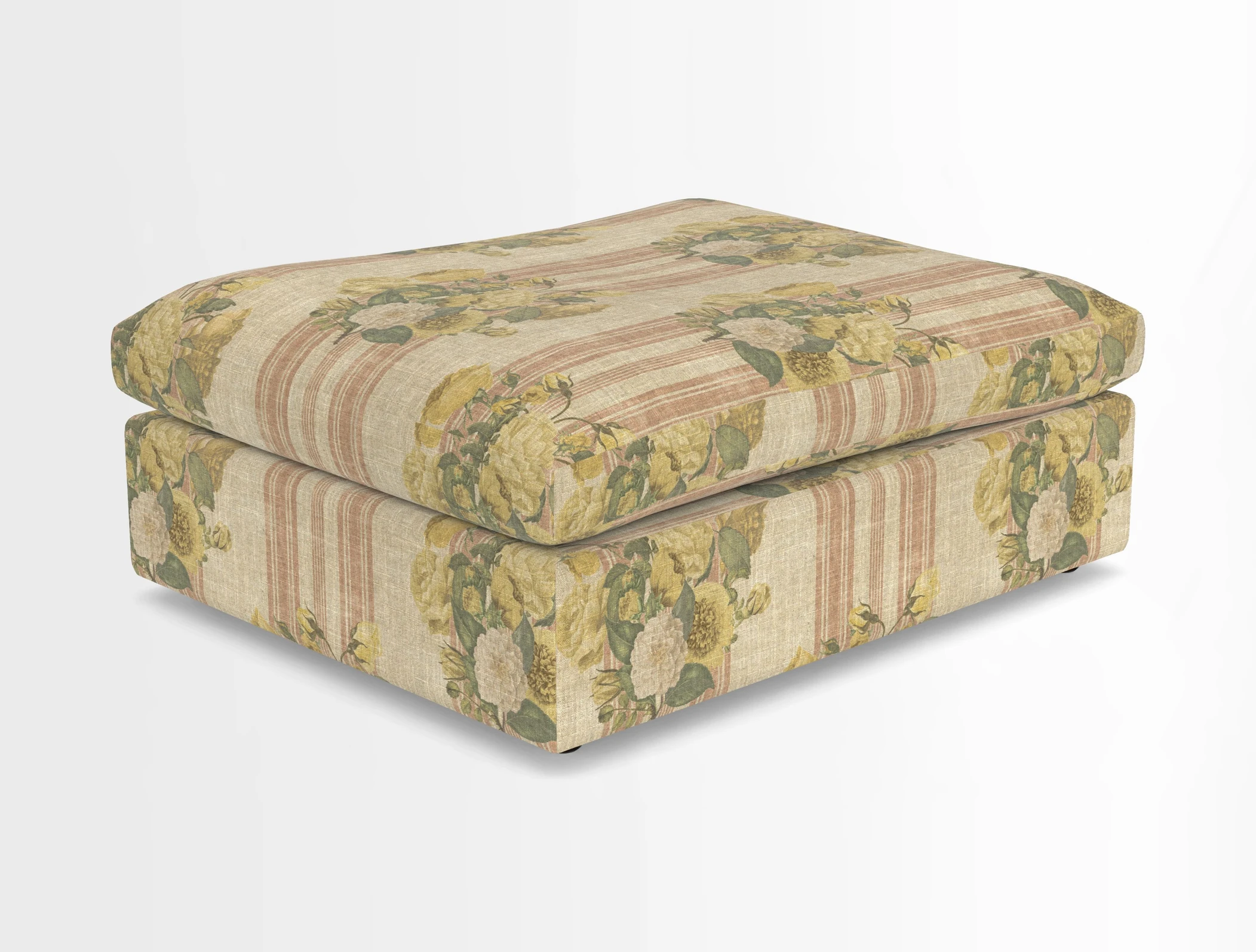 Big Softie Footstool in Two Tone Plain Biscuit