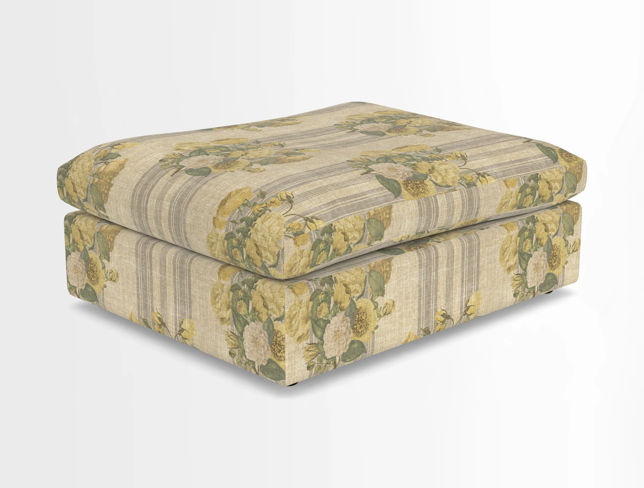 Big Softie Footstool in Two Tone Plain Biscuit