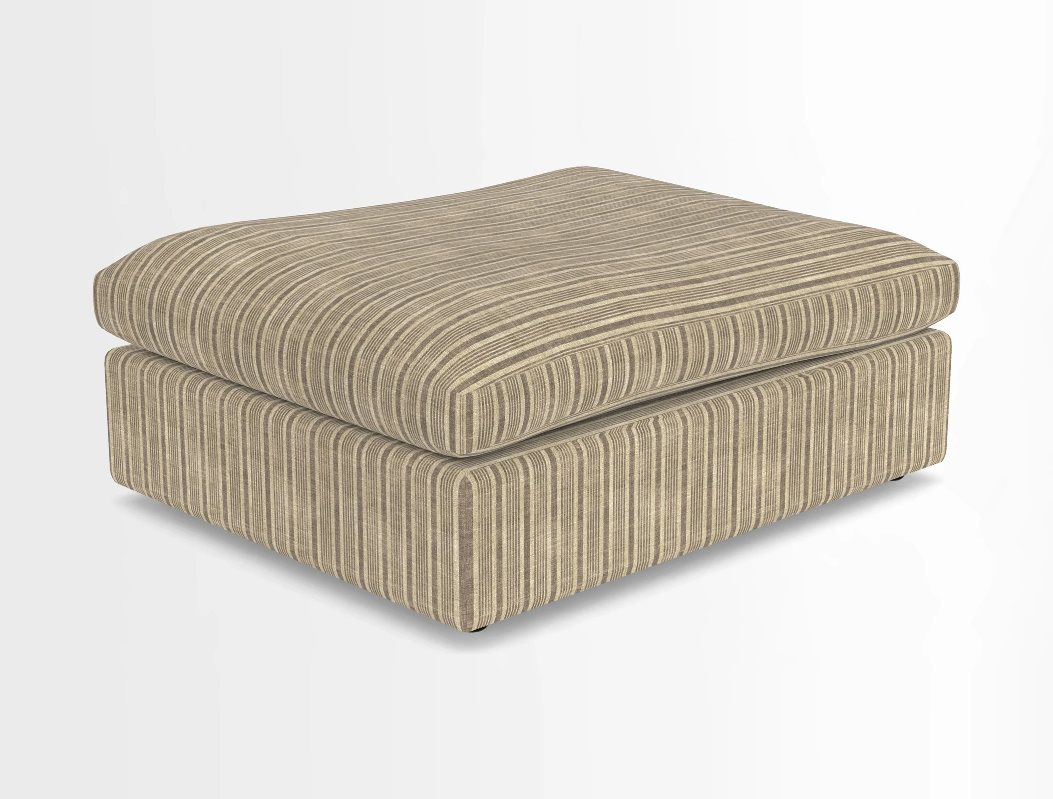 Big Softie Footstool in Two Tone Plain Biscuit
