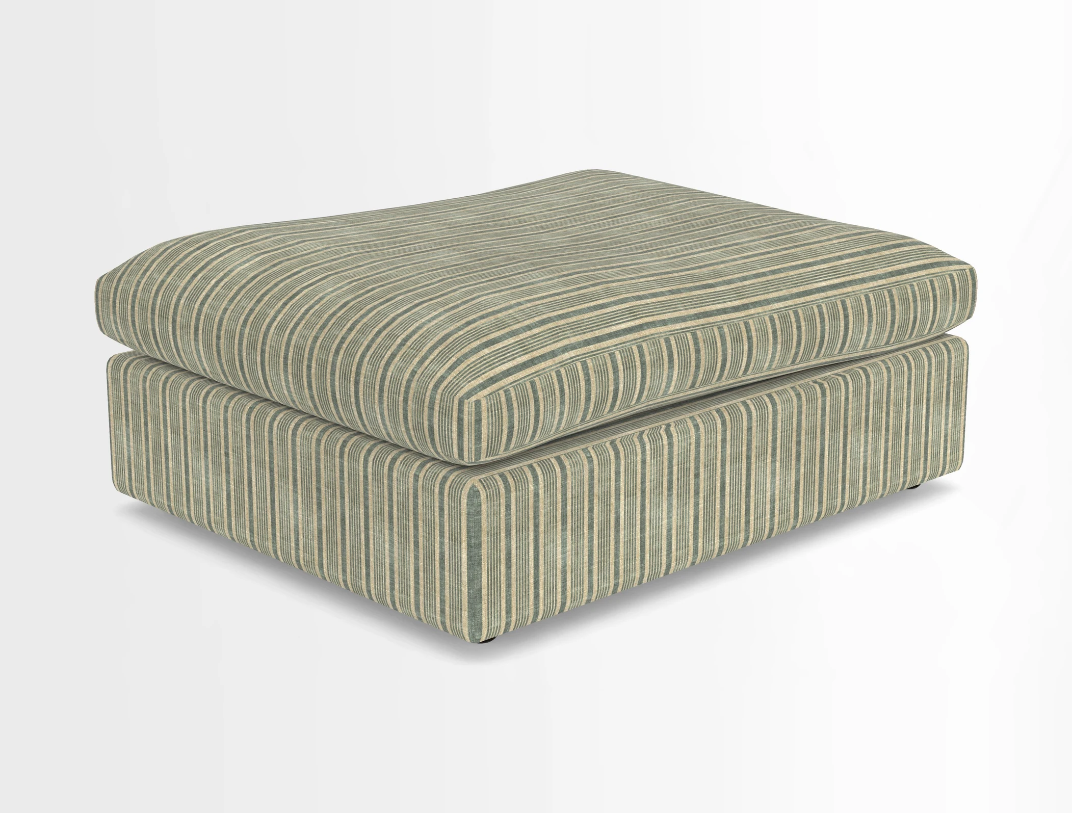 Big Softie Footstool in Two Tone Plain Biscuit