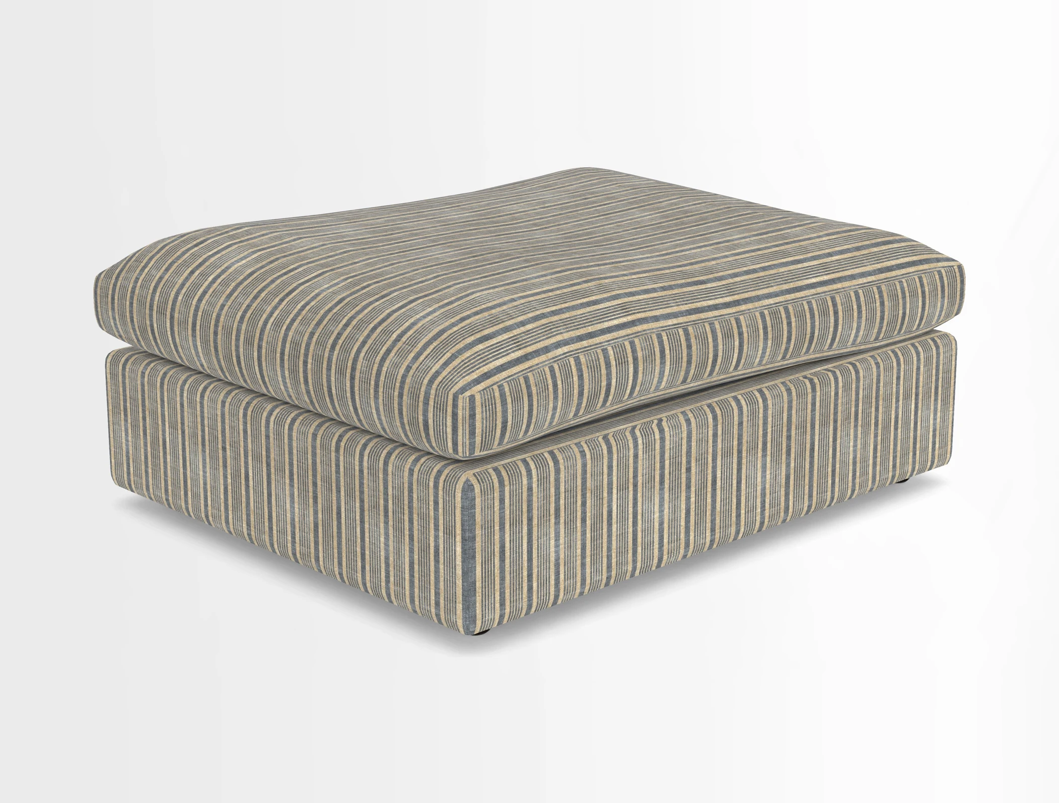 Big Softie Footstool in Two Tone Plain Biscuit